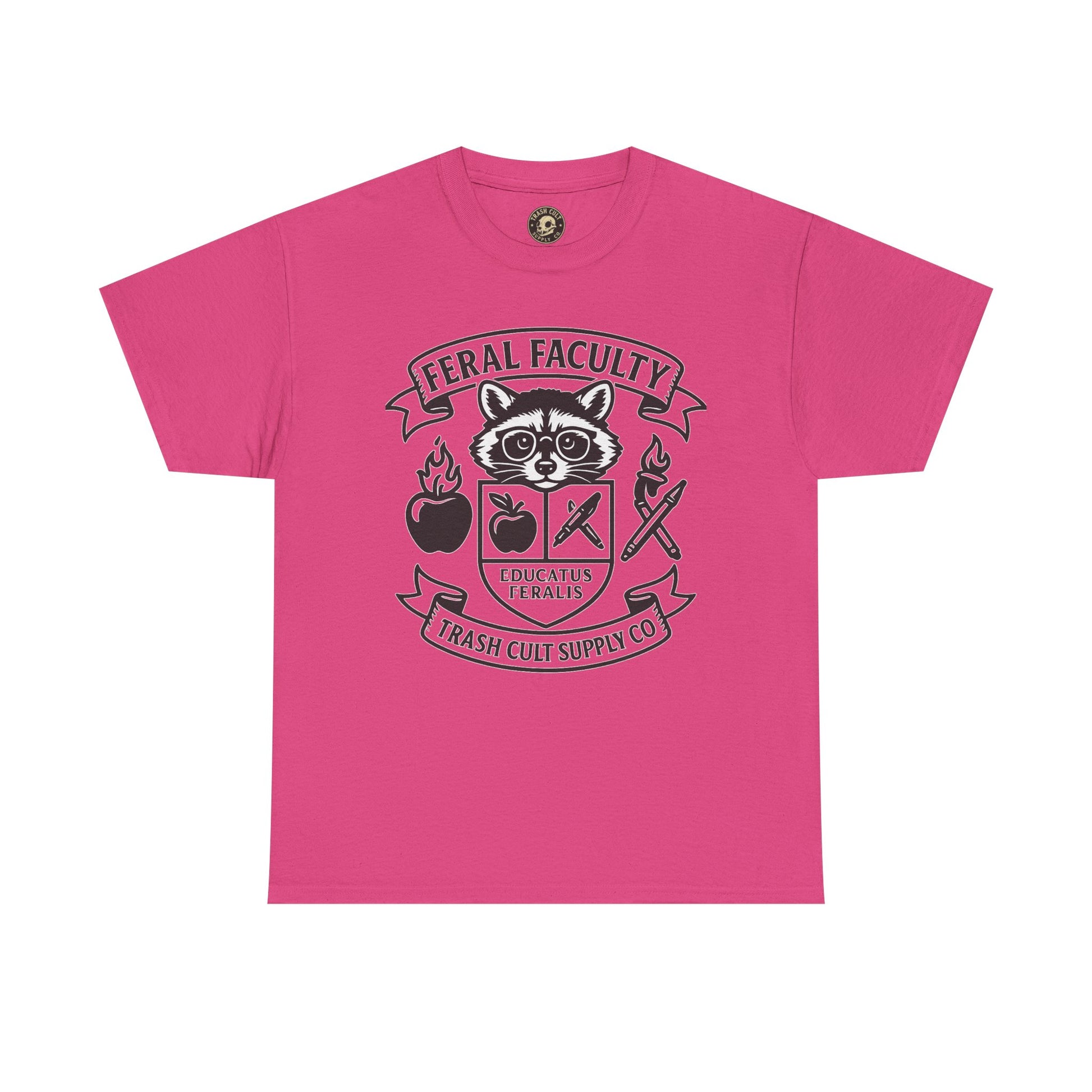 Feral Faculty Tee, Fun Teacher Shirt, Animal Lover Gift, Cool Graphic Tee, Casual Everyday Wear, Unisex Cotton T-Shirt