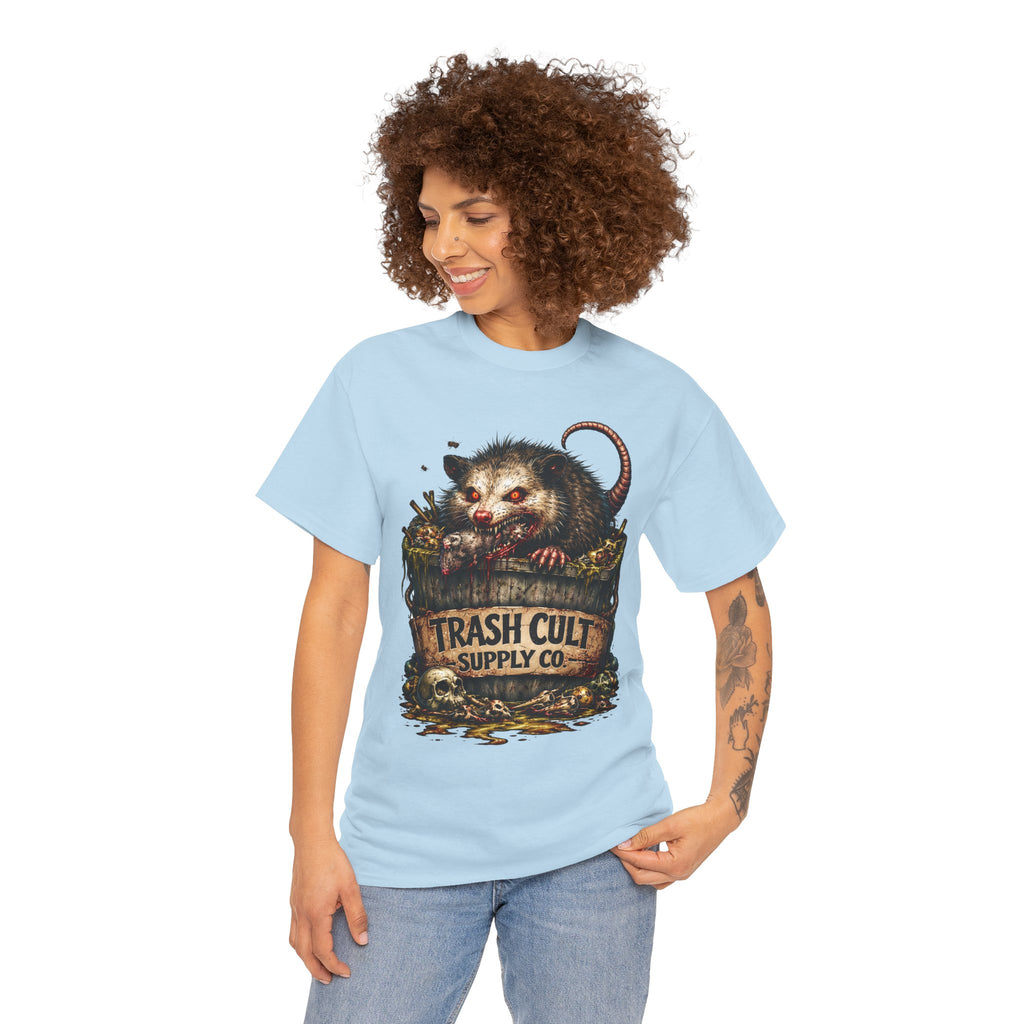 Opossum Trash Cult Tee — Vintage Grunge Wildlife Graphic T-Shirt
