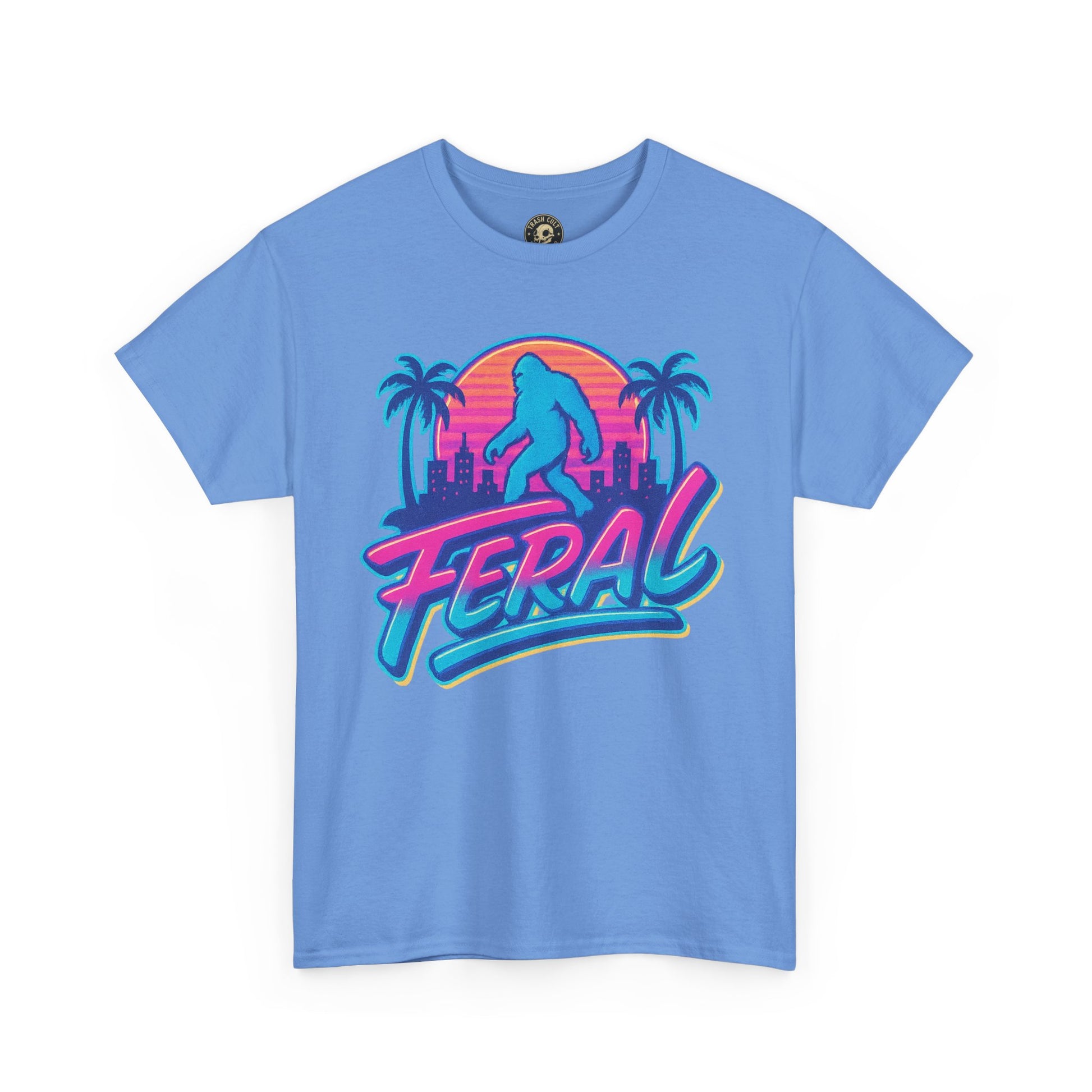 Retro Feral Bigfoot Tee – Tropical Chaos Meets Cryptid Cool