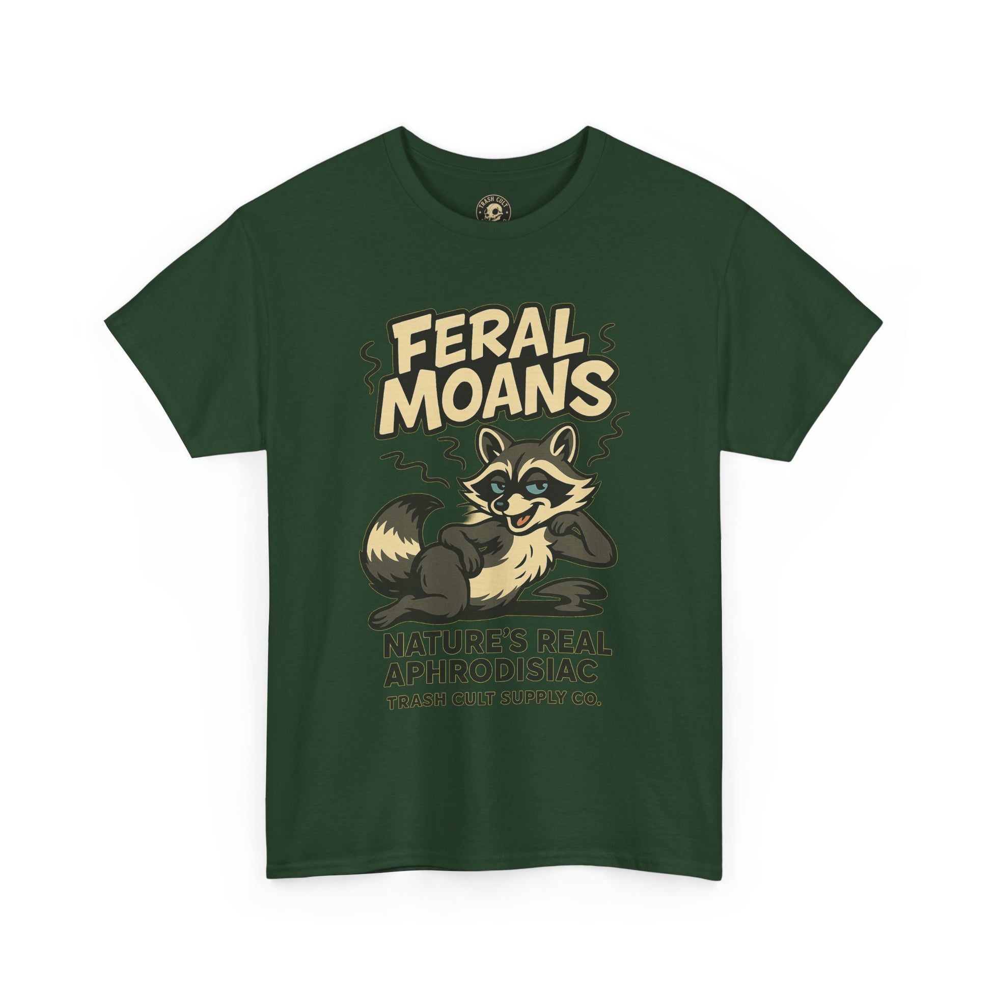 Feral Moans Unisex Heavy Cotton Tee, Funny Graphic Tee, Animal Lover Shirt, Casual Wear, Gift for Nature Enthusiasts