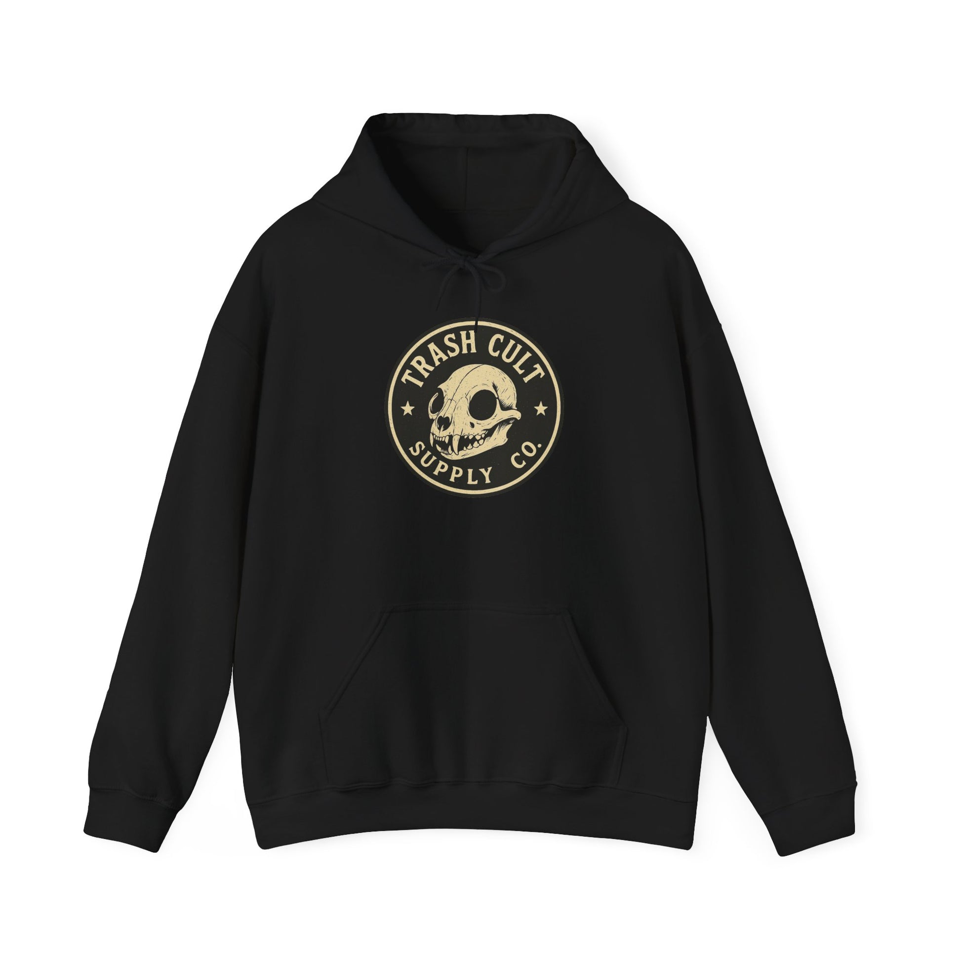 Trash Cult Hooded Sweatshirt, Unisex Hoodie with Skull Design, Perfect for Casual Wear, Gifts for Friends, Cozy Fashion