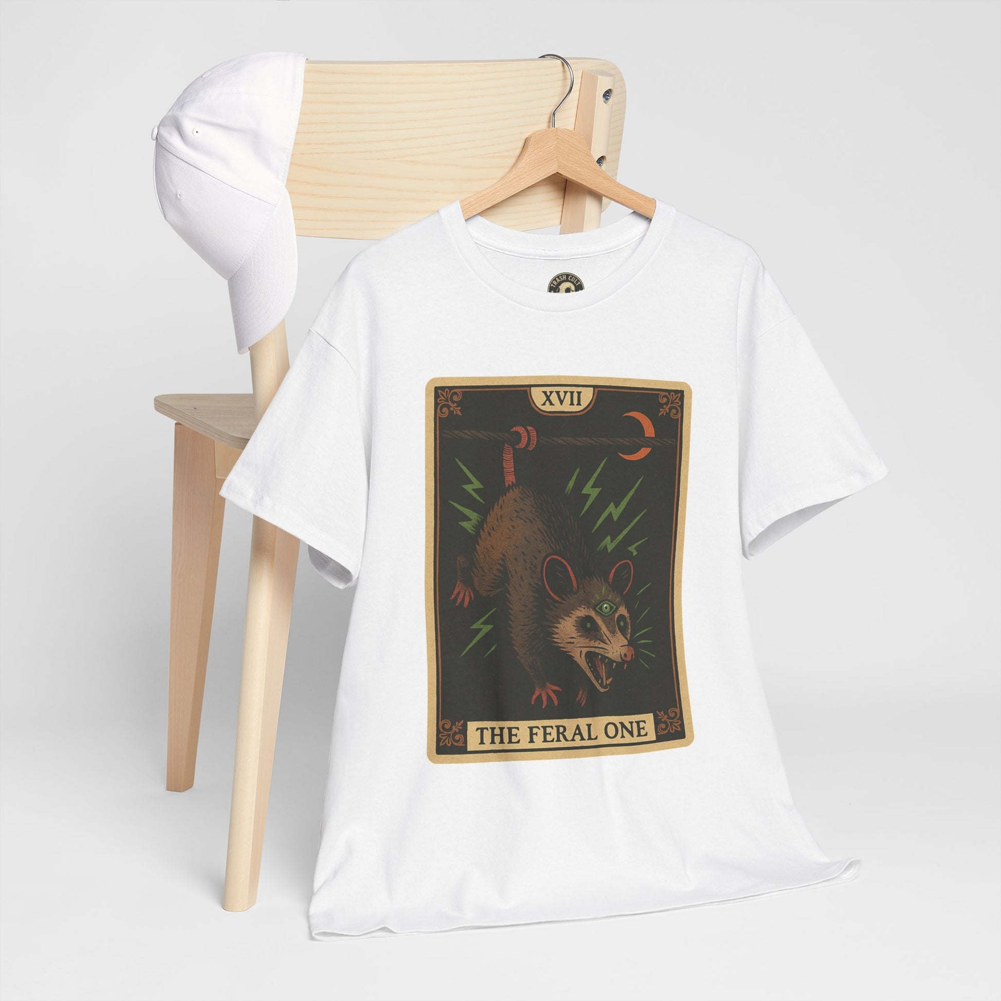 Feral One Graphic Tee - Quirky Unisex T-Shirt, Vintage Inspired, Animal Art, Casual Wear, Gifts for Him/Her