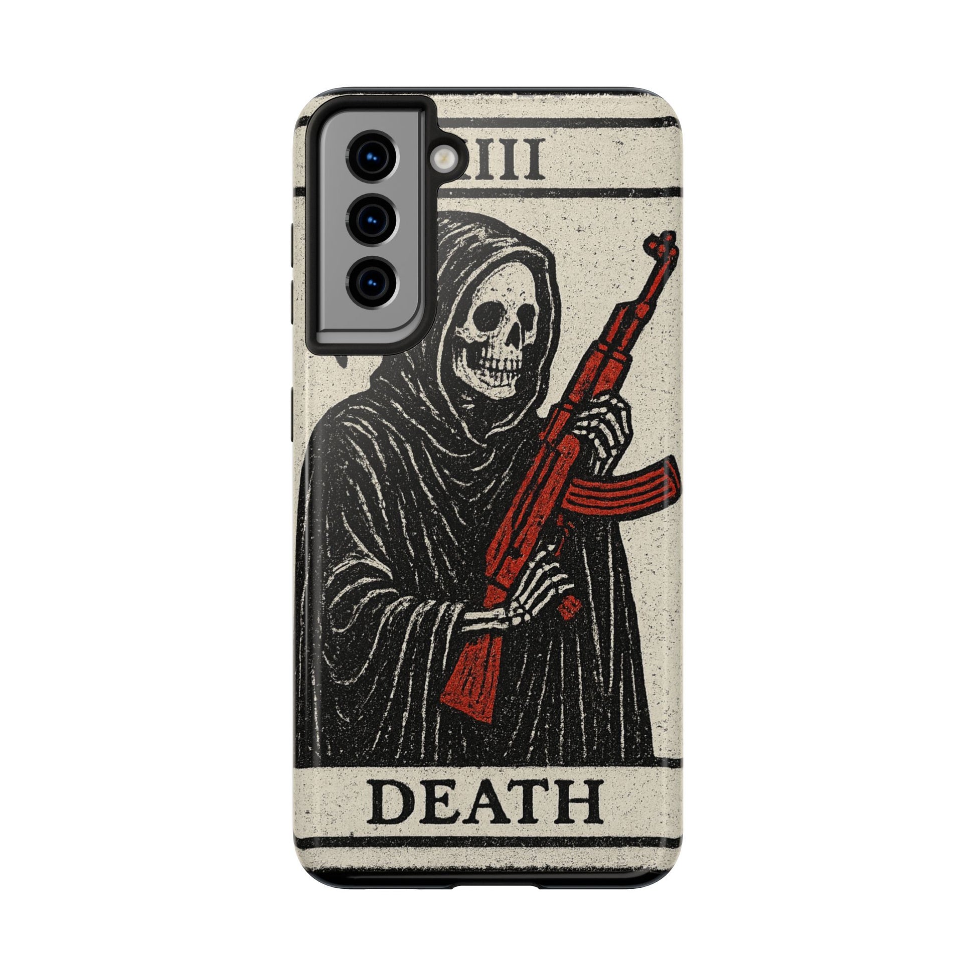 Grim Reaper Phone Case, Tough Phone Case for Gamers, Unique Smartphone Accessories, Halloween Decor, Death-Inspired Gift