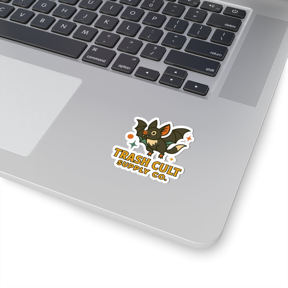 Retro Bat Sticker – Trash Cult Supply Co. | Mid-Century Halloween Aesthetic Kiss Cut Vinyl Sticker