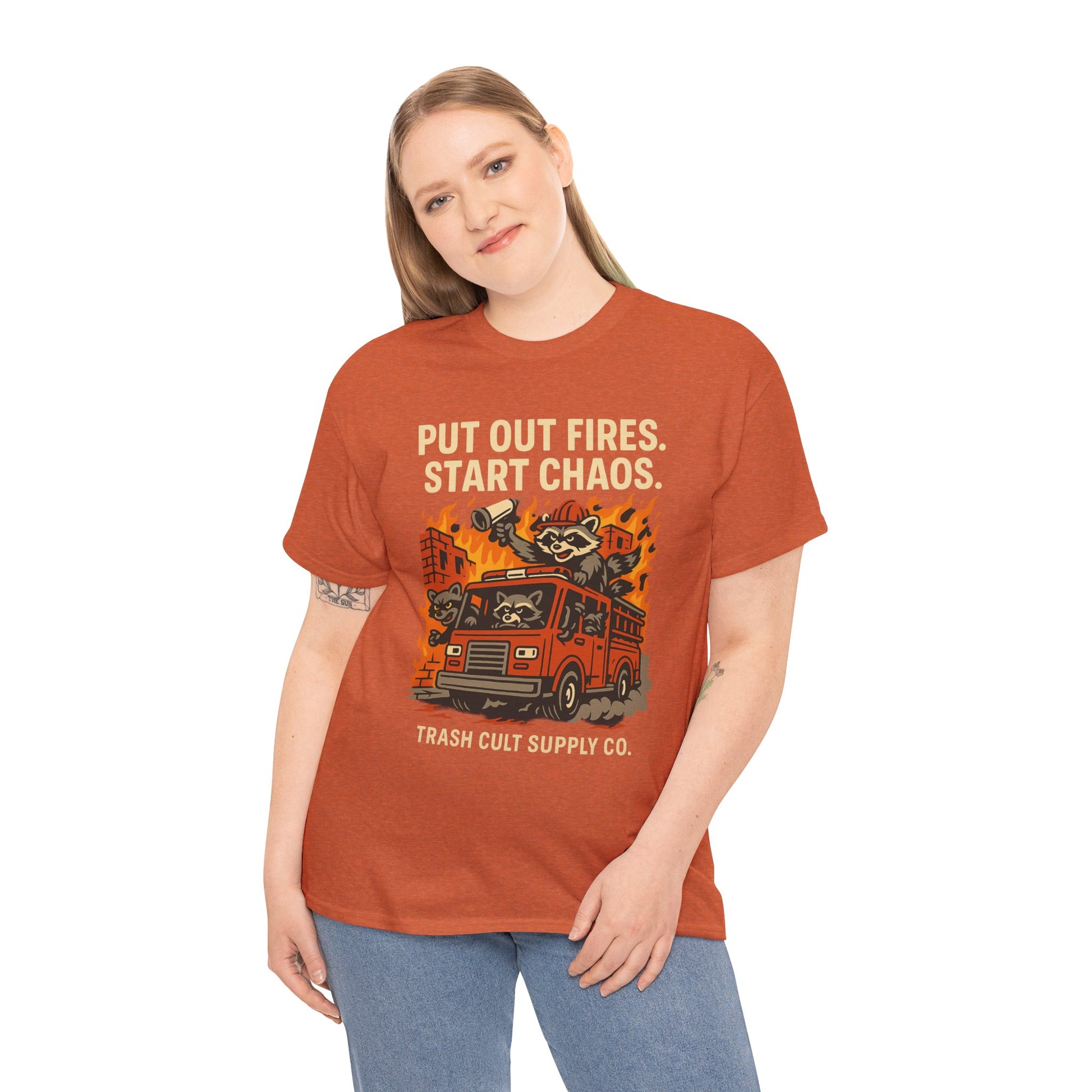 Put Out Fires Start Chaos Unisex Heavy Cotton Tee | Funny Firefighter Shirt | Casual Wear | Gift for Firefighter Lovers, Firefighter [...]