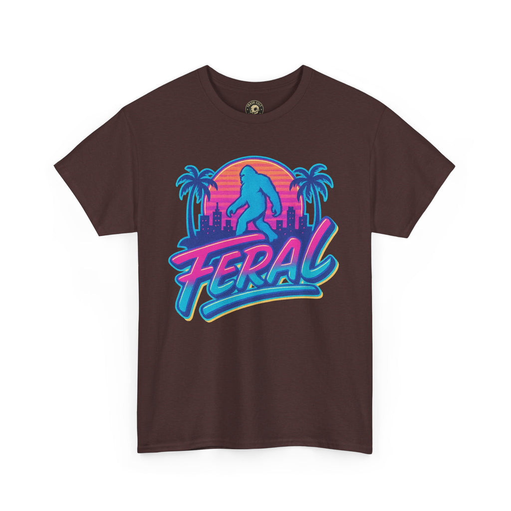 Retro Feral Bigfoot Tee – Tropical Chaos Meets Cryptid Cool