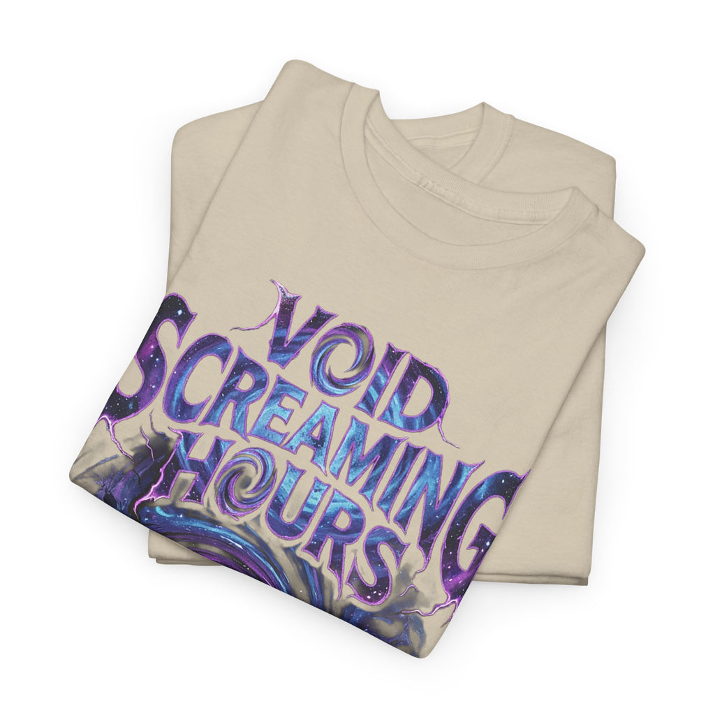 Void Screaming Hours Tee — Gothic Cosmic Horror T‑Shirt