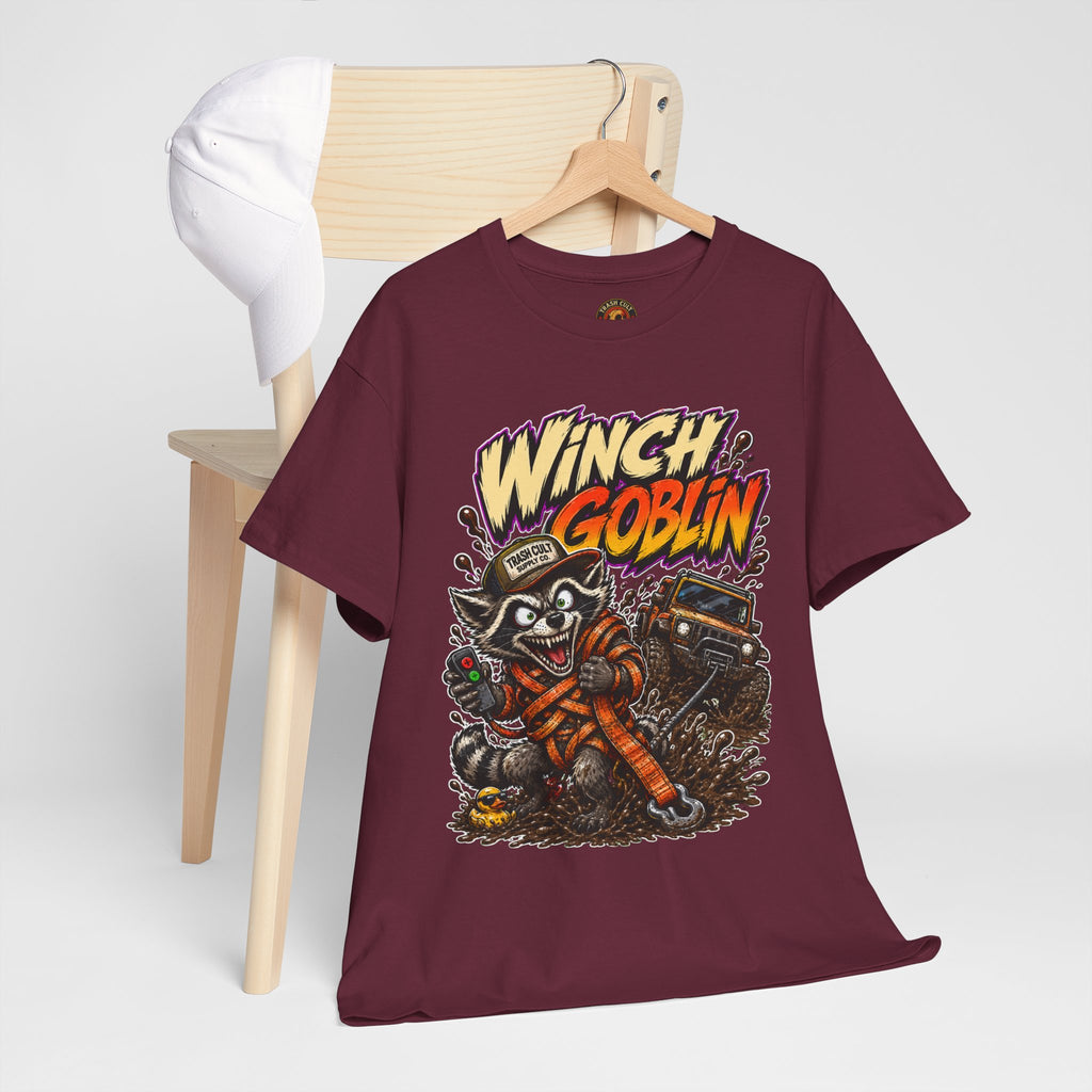 Winch Goblin Tee — Vintage Tow Truck Mechanic Graphic Shirt