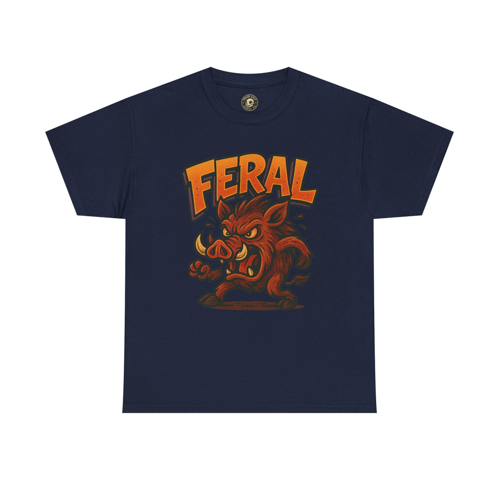 Feral Boar T-Shirt – Bold Unisex Animal Graphic Tee | Funny Cotton Shirt for Chaos Creatures