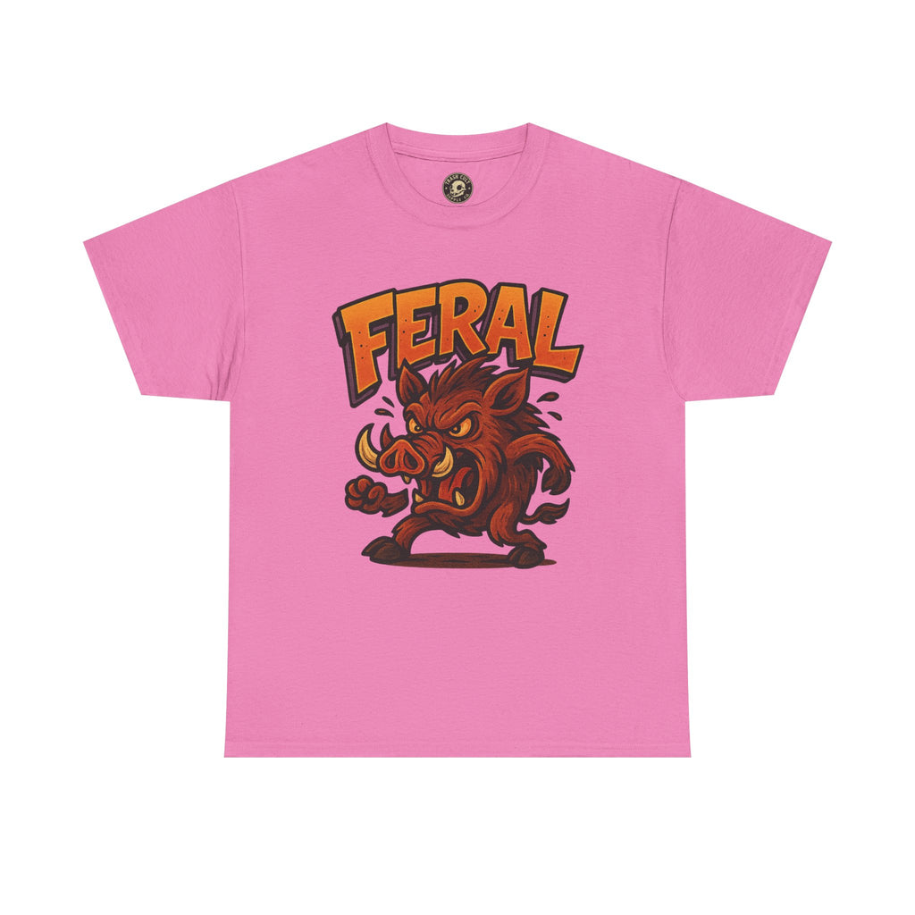 Feral Boar T-Shirt – Bold Unisex Animal Graphic Tee | Funny Cotton Shirt for Chaos Creatures