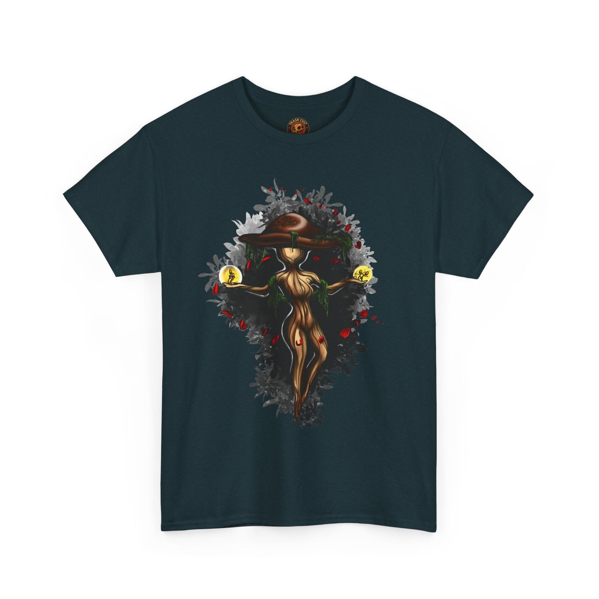Mushroom Spirit T-Shirt – Lara Davenport x Trash Cult Supply Co. Collab (Gildan 5000)