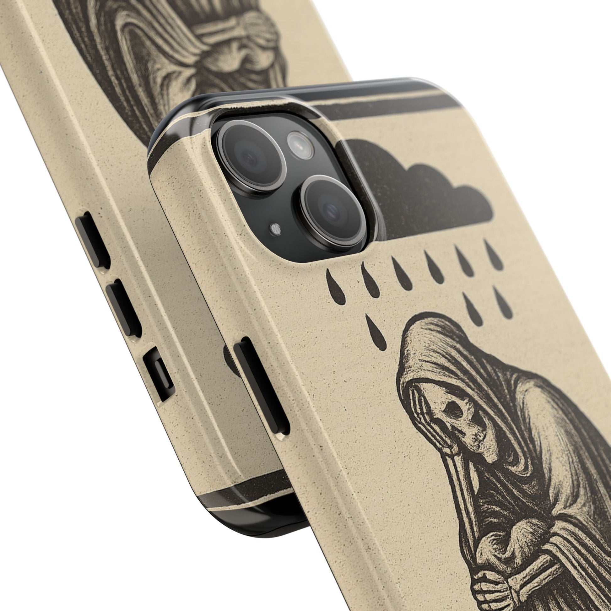 Dark Humor Phone Case, Goth iPhone Cover, Macabre Gift, Depression Art Case, Unique Phone Protector