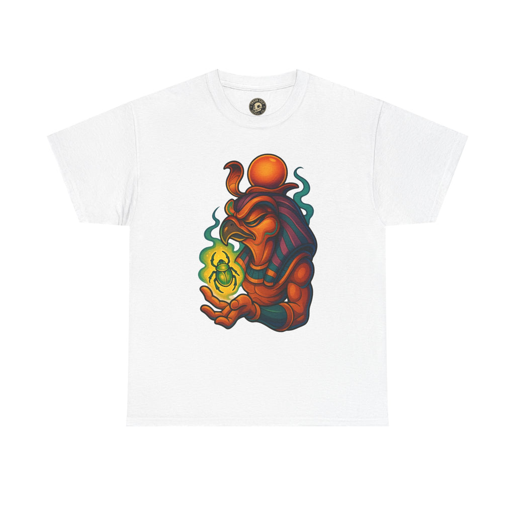 Mystical Guardian Unisex Heavy Cotton Tee, Graphic T-Shirt, Bohemian Style, Unique Fashion, Gift for Fans, Statement Tee