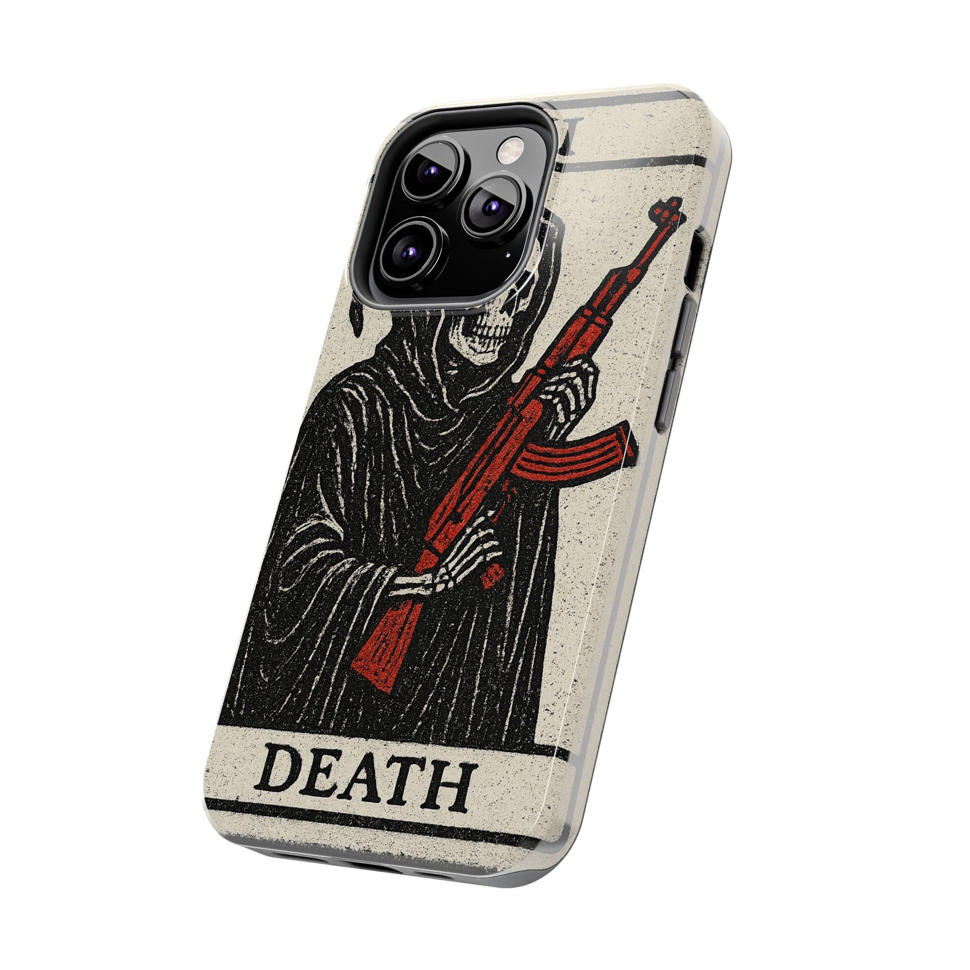 Grim Reaper Phone Case, Tough Phone Case for Gamers, Unique Smartphone Accessories, Halloween Decor, Death-Inspired Gift