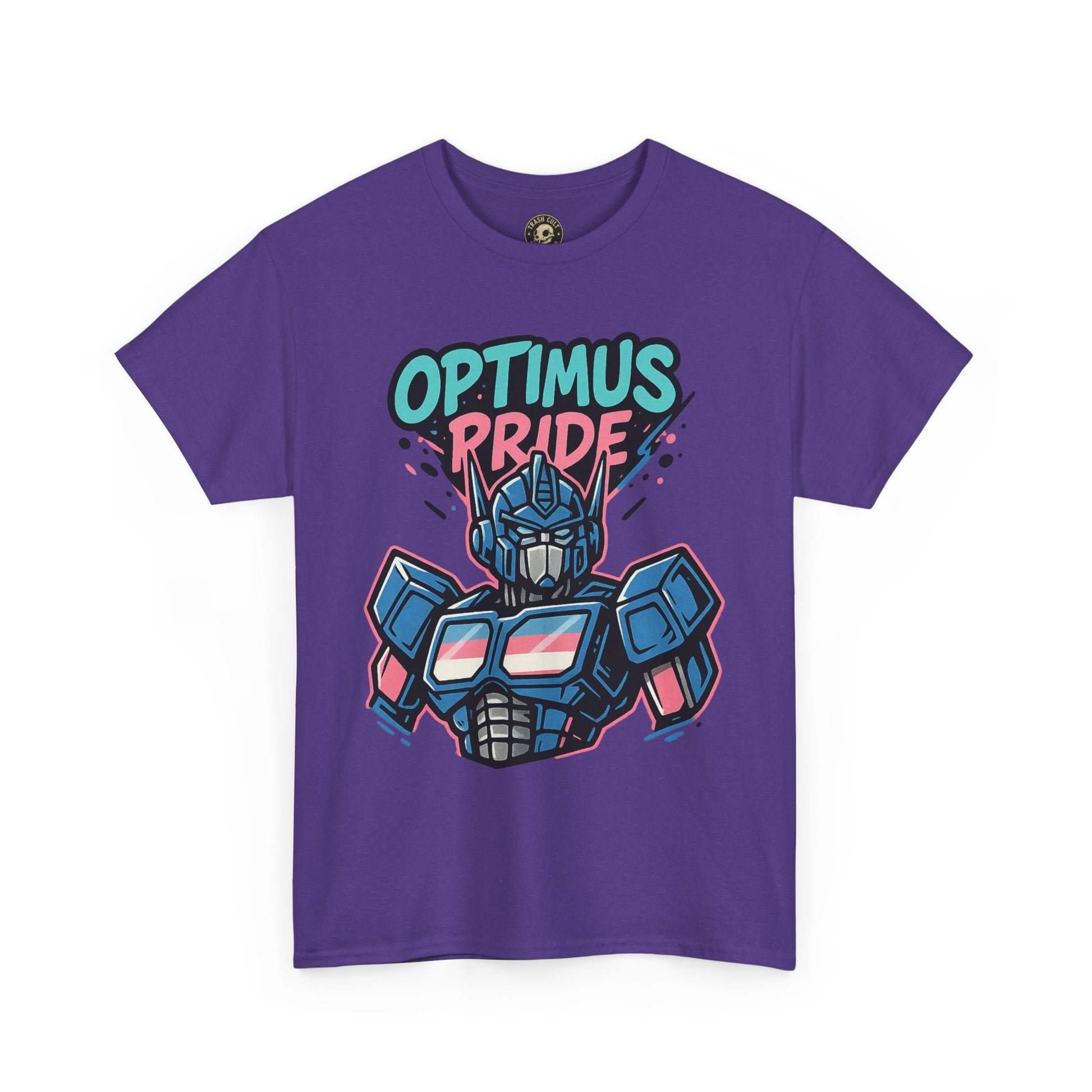 Optimus Pride T-Shirt – Trans Pride Robot Graphic Tee | Gildan 5000 Unisex Shirt