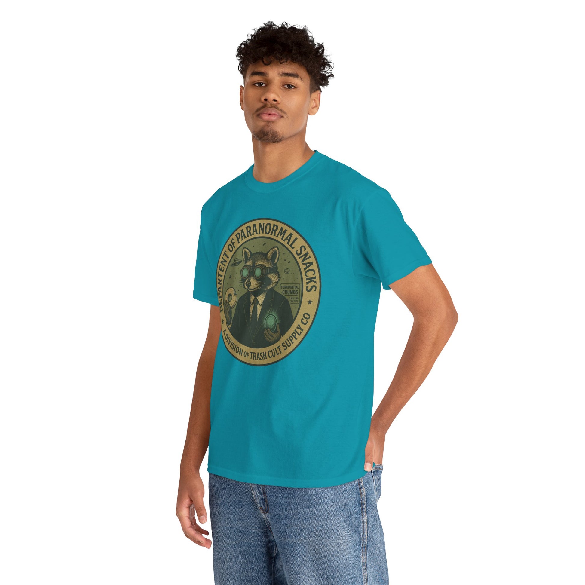 Department of Paranormal Snacks Shirt – Trash Cult Supply Co – Vintage Cryptid Division Tee – Gildan 5000