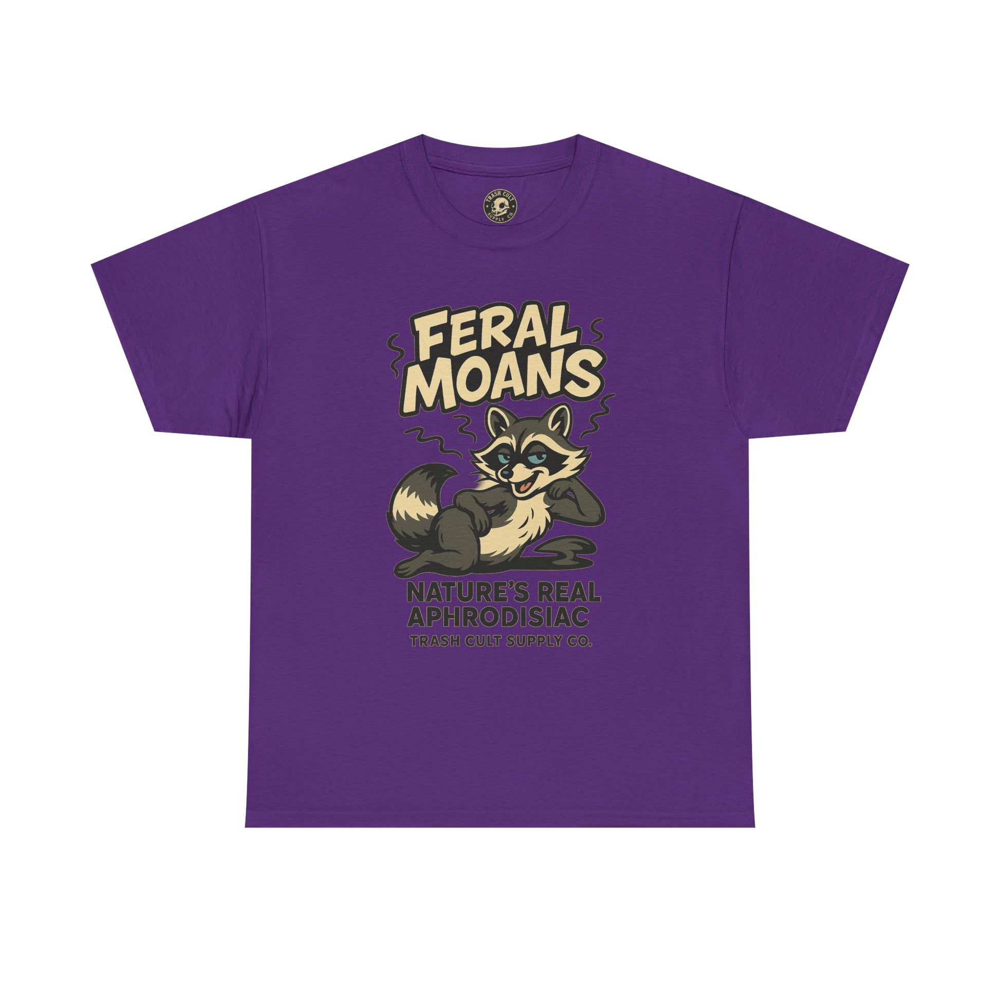 Feral Moans Unisex Heavy Cotton Tee, Funny Graphic Tee, Animal Lover Shirt, Casual Wear, Gift for Nature Enthusiasts