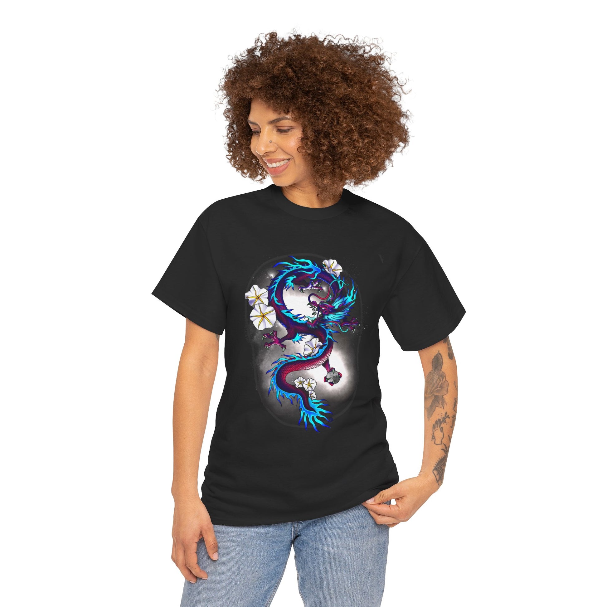 Electric Dragon Tattoo T-Shirt – Lara Davenport x Trash Cult Supply Co. Collab (Gildan 5000)