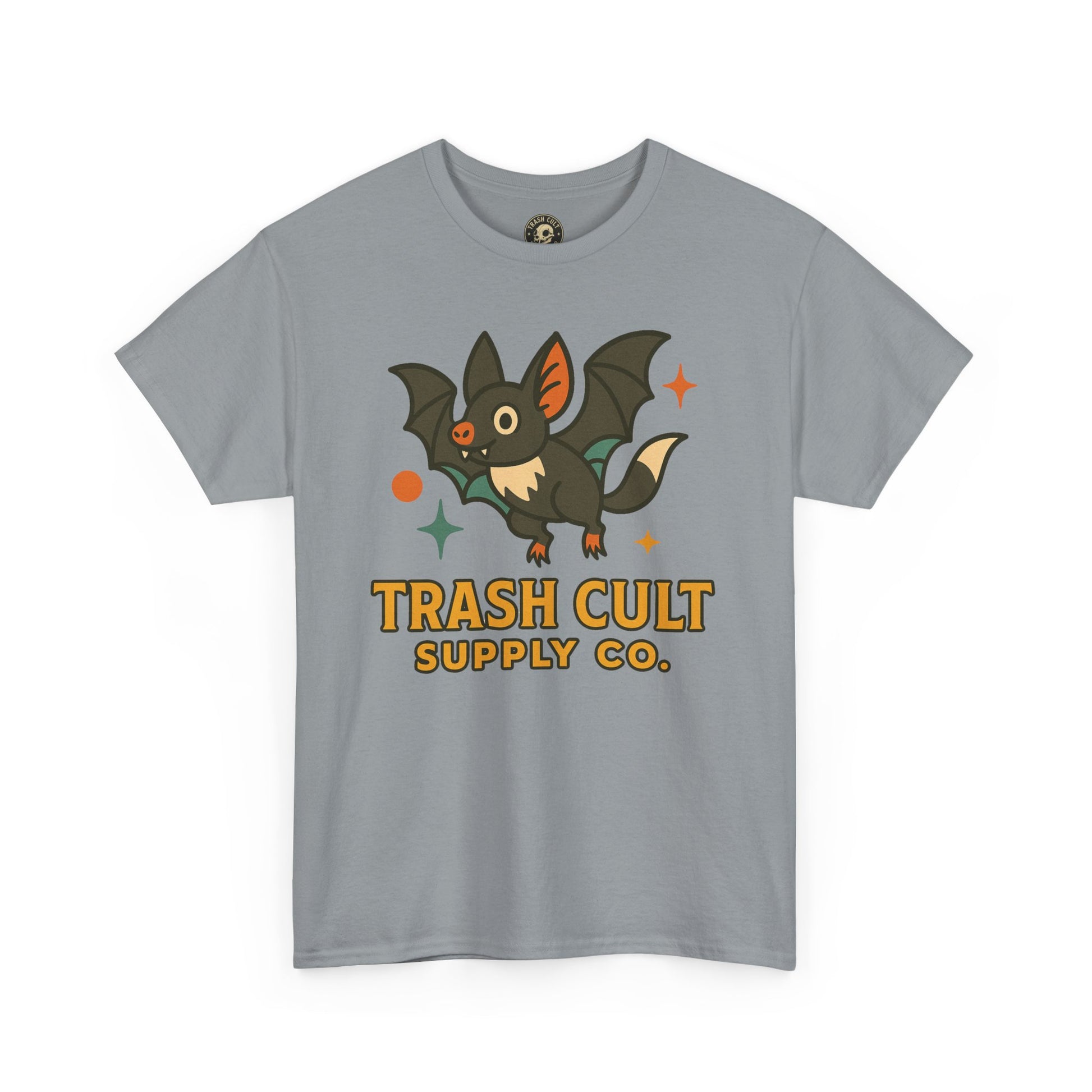 Trash Cult Supply Co. Unisex Heavy Cotton Tee - Fun Graphic Tee for Casual Wear, Perfect Gift for Bat Lovers, Halloween T-Shirt, [...]
