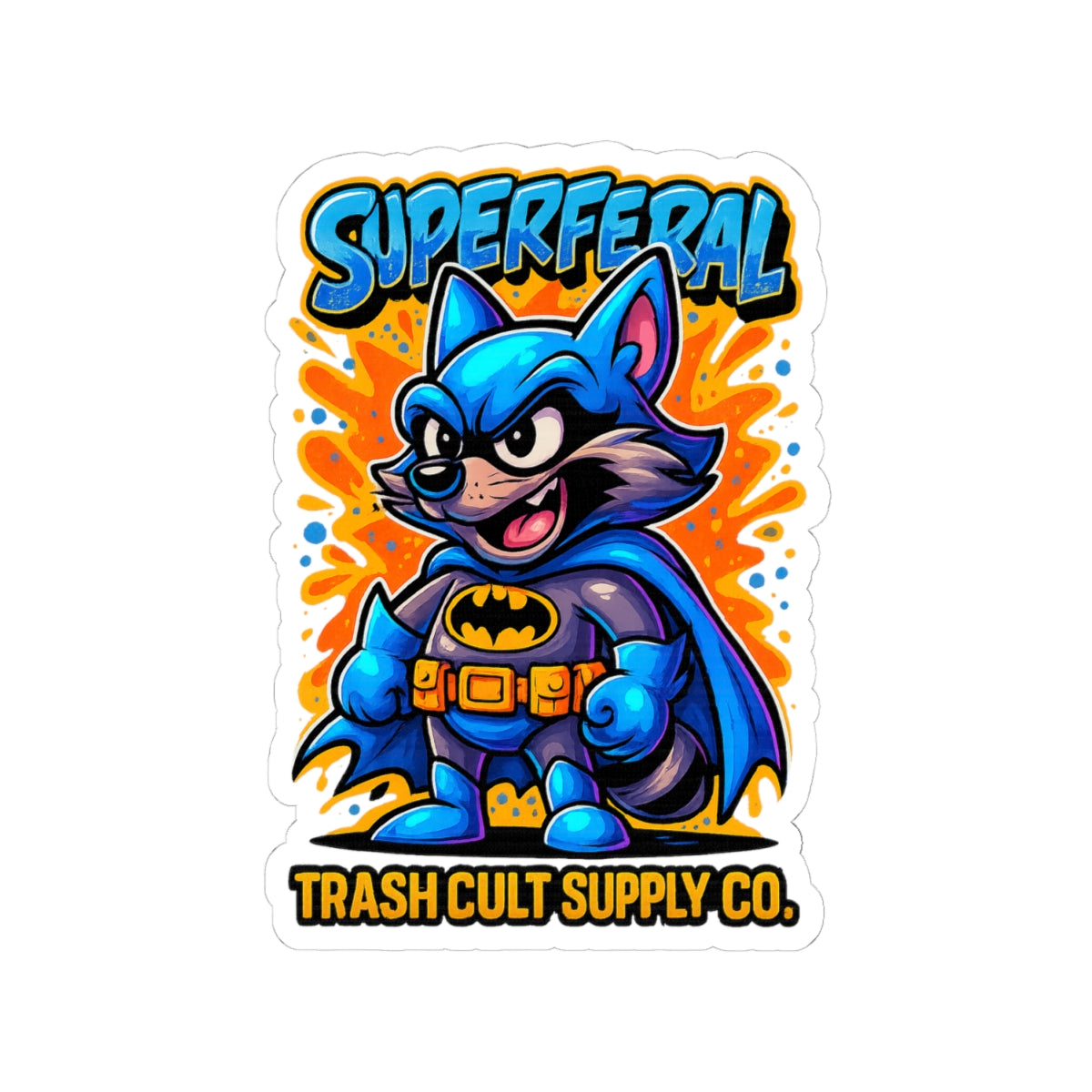 Superferal Retro Cartoon Stickers | Fun Laptop Decals, Kids Room Decor, Cool Gifts for Gamers, Party Favors, Collectibles