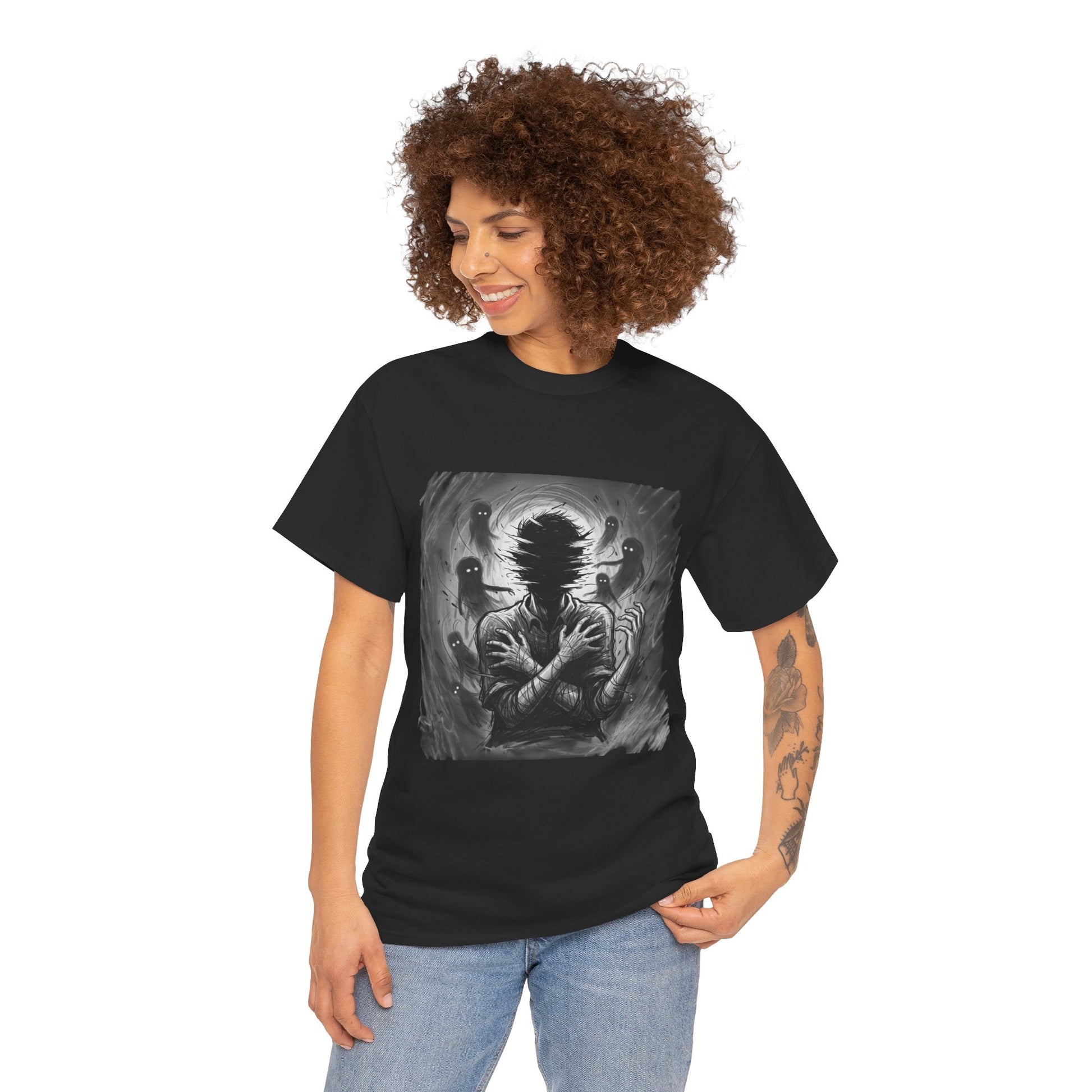Xian Allen x Trash Cult Shirt – “Don’t Let Them In” | Ghost Spiral Emotional Horror Tee