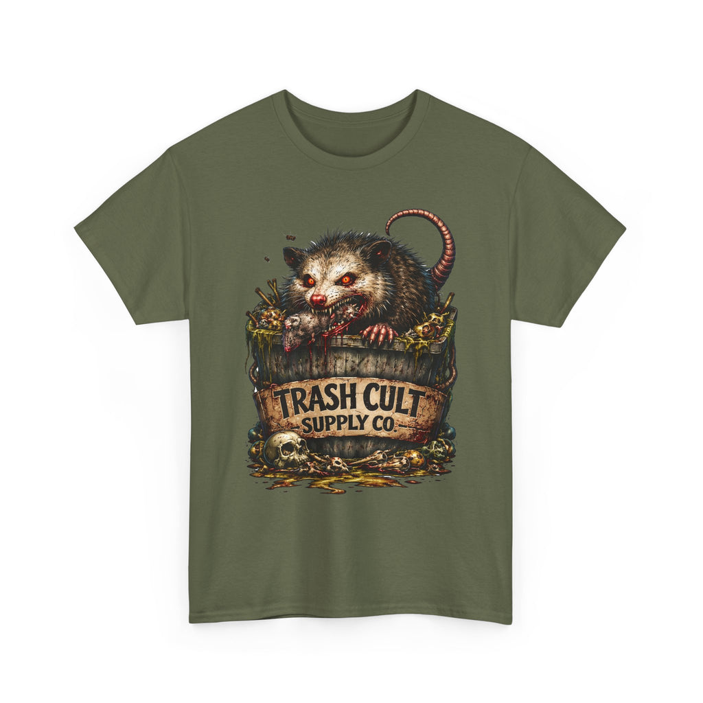 Opossum Trash Cult Tee — Vintage Grunge Wildlife Graphic T-Shirt