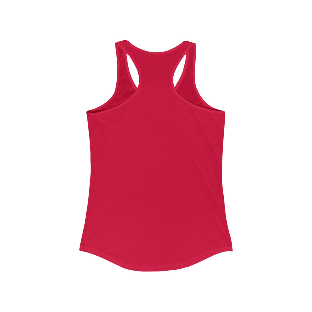 “Down to Clown” Racerback Tank Top – Funny Retro Muscle Car Clown Graphic Shirt for Women