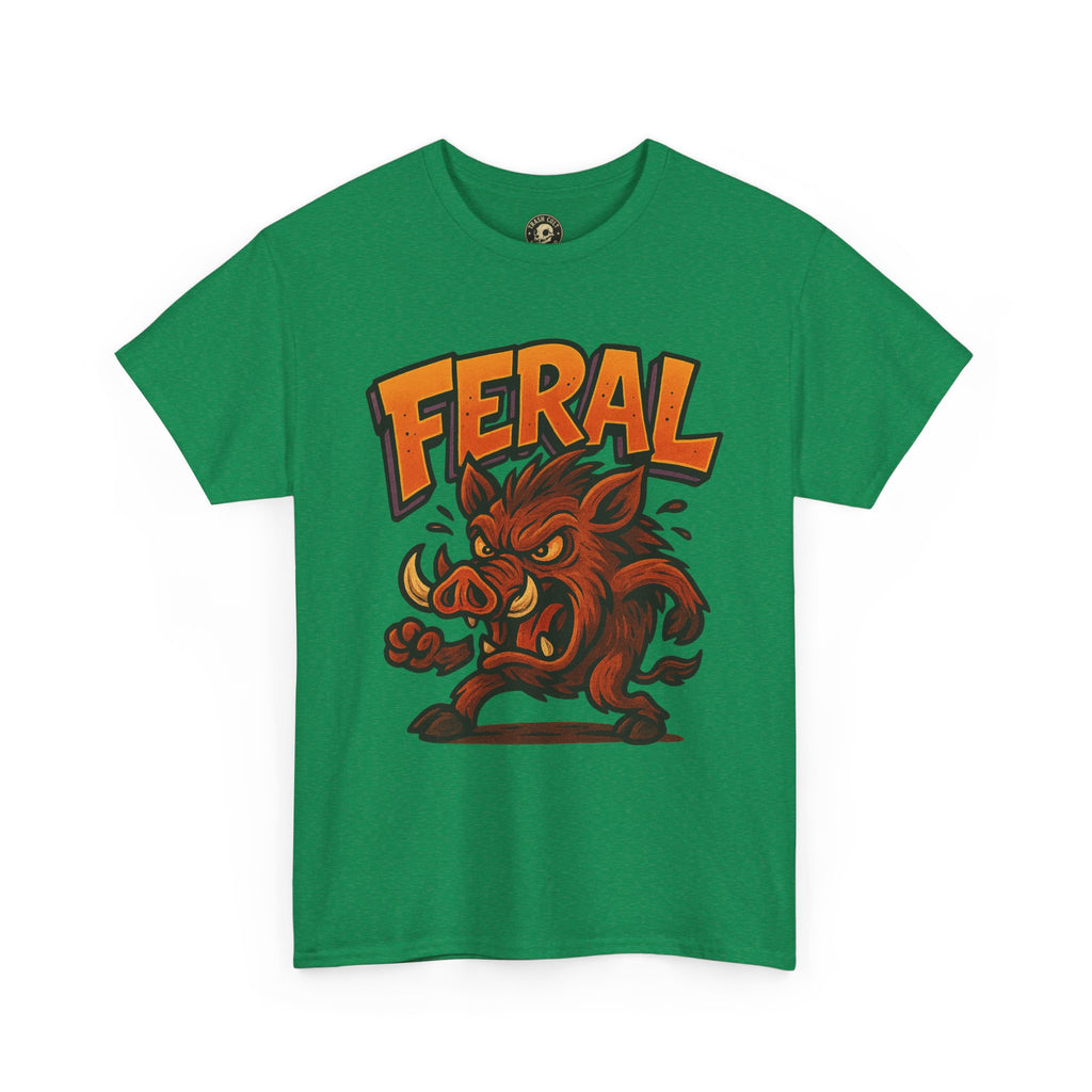 Feral Boar T-Shirt – Bold Unisex Animal Graphic Tee | Funny Cotton Shirt for Chaos Creatures
