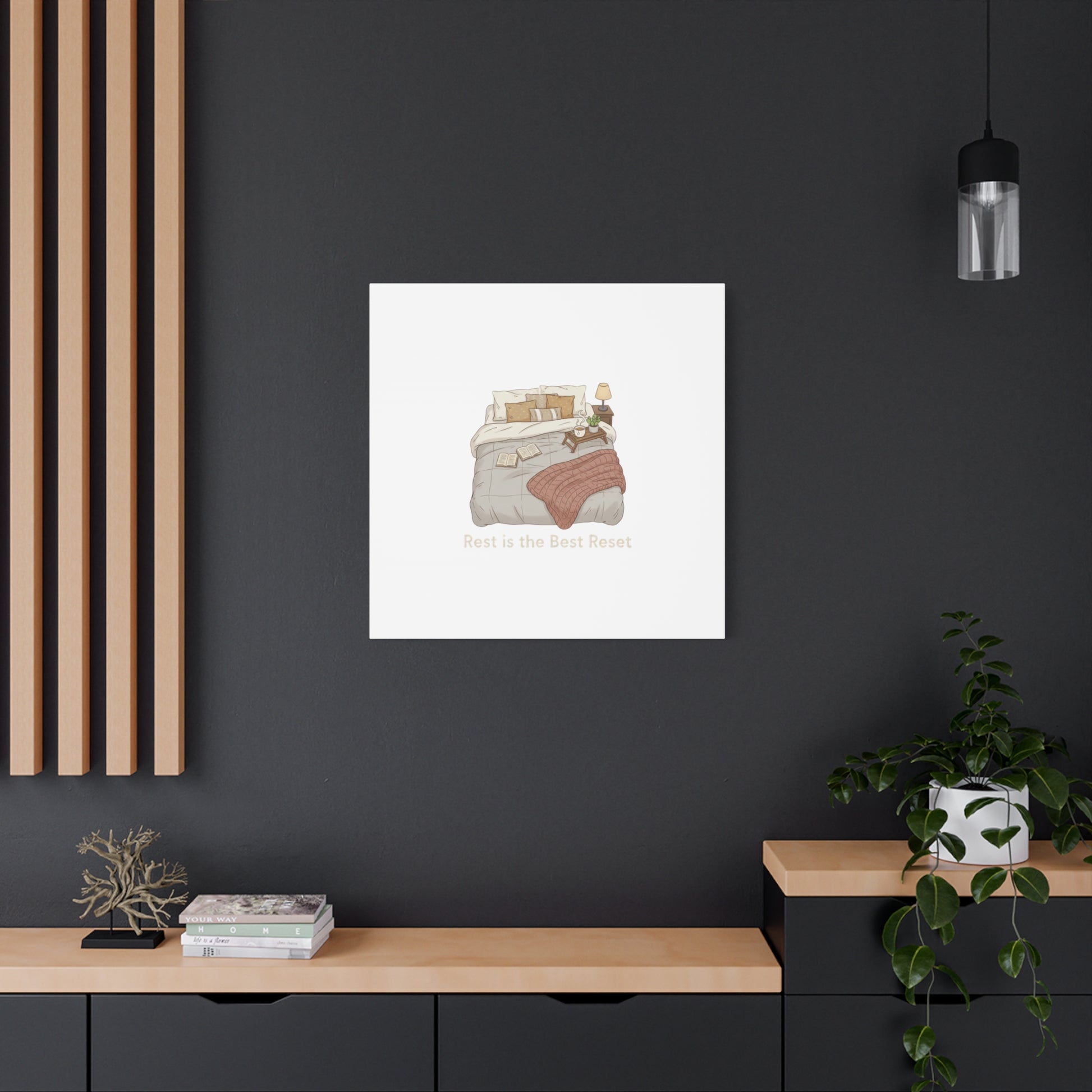 Rest is the Best Reset Canvas | sleepy humor, restful vibes