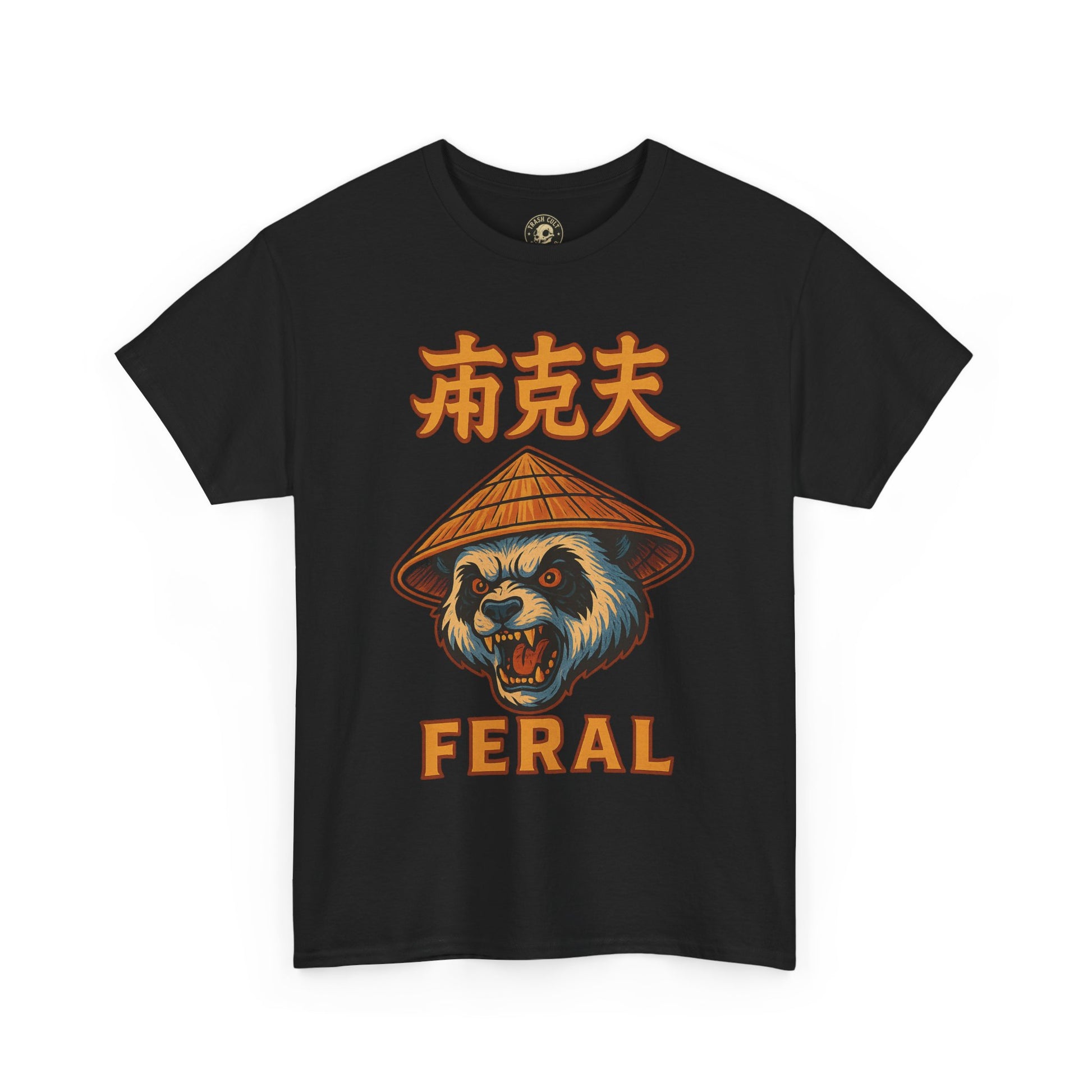 Feral Panda T-Shirt – Bold Streetwear Animal Graphic Tee | Unisex Heavy Cotton Shirt for Chaos Lovers
