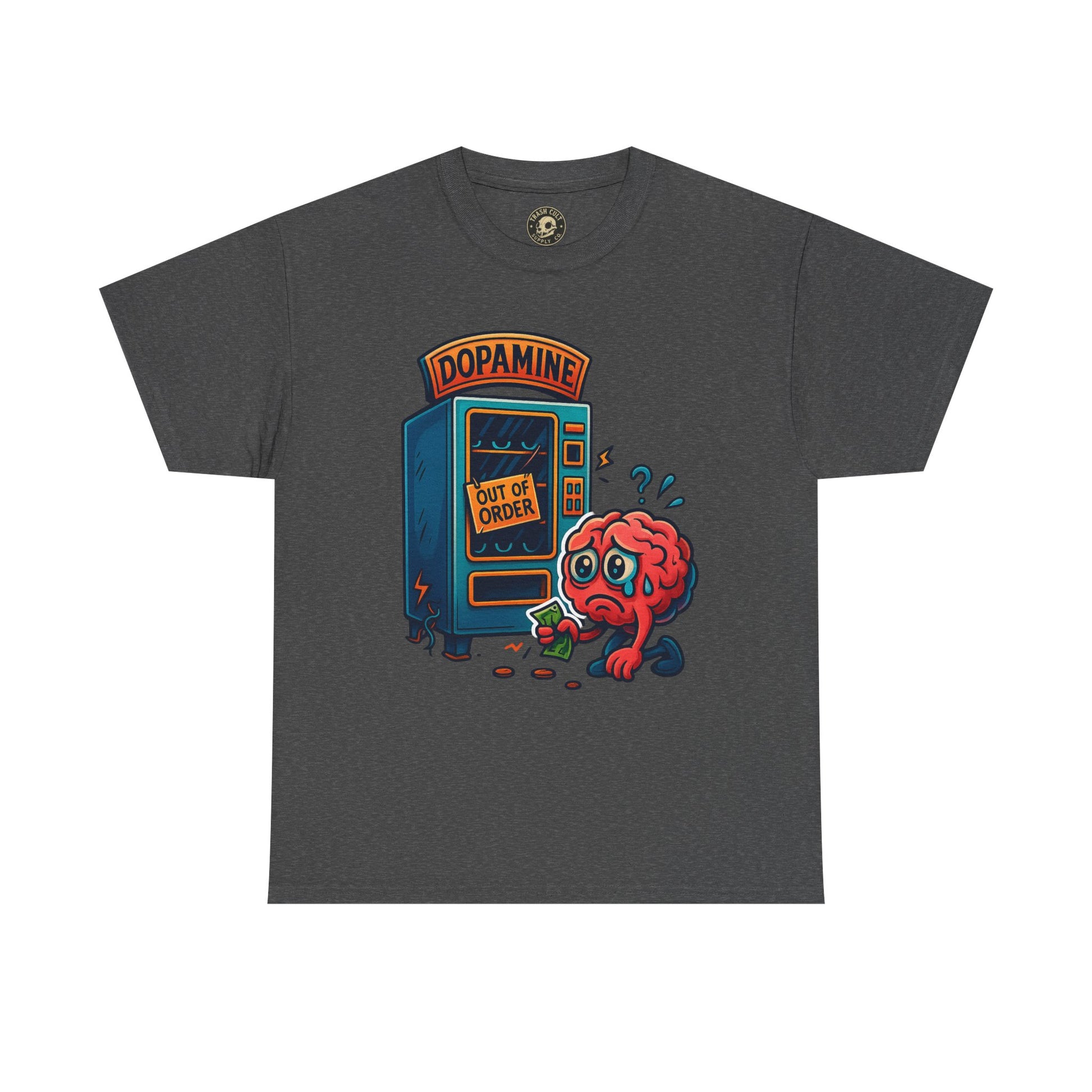 Dopamine Out of Order T-Shirt – Funny Quirky Mental Health Tee | Unisex Cotton Graphic Shirt