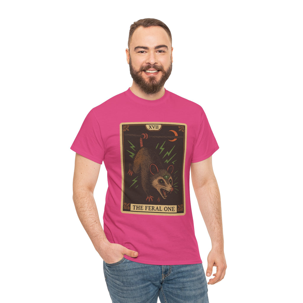 Feral One Graphic Tee - Quirky Unisex T-Shirt, Vintage Inspired, Animal Art, Casual Wear, Gifts for Him/Her
