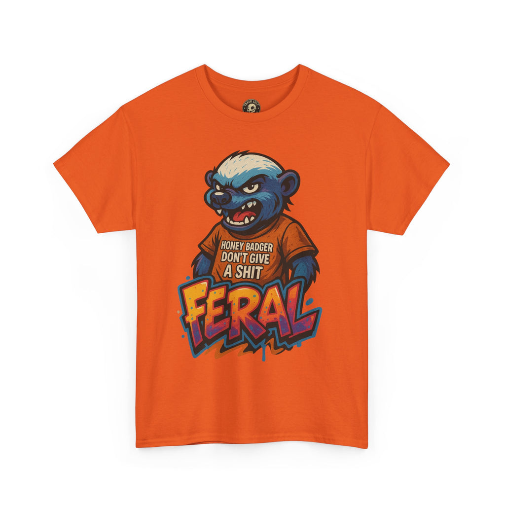 Feral Graphic Tee, Unisex Heavy Cotton T-Shirt for Casual Wear, Gift for Animal Lovers, Unique Streetwear, Funny Graphic Shirt