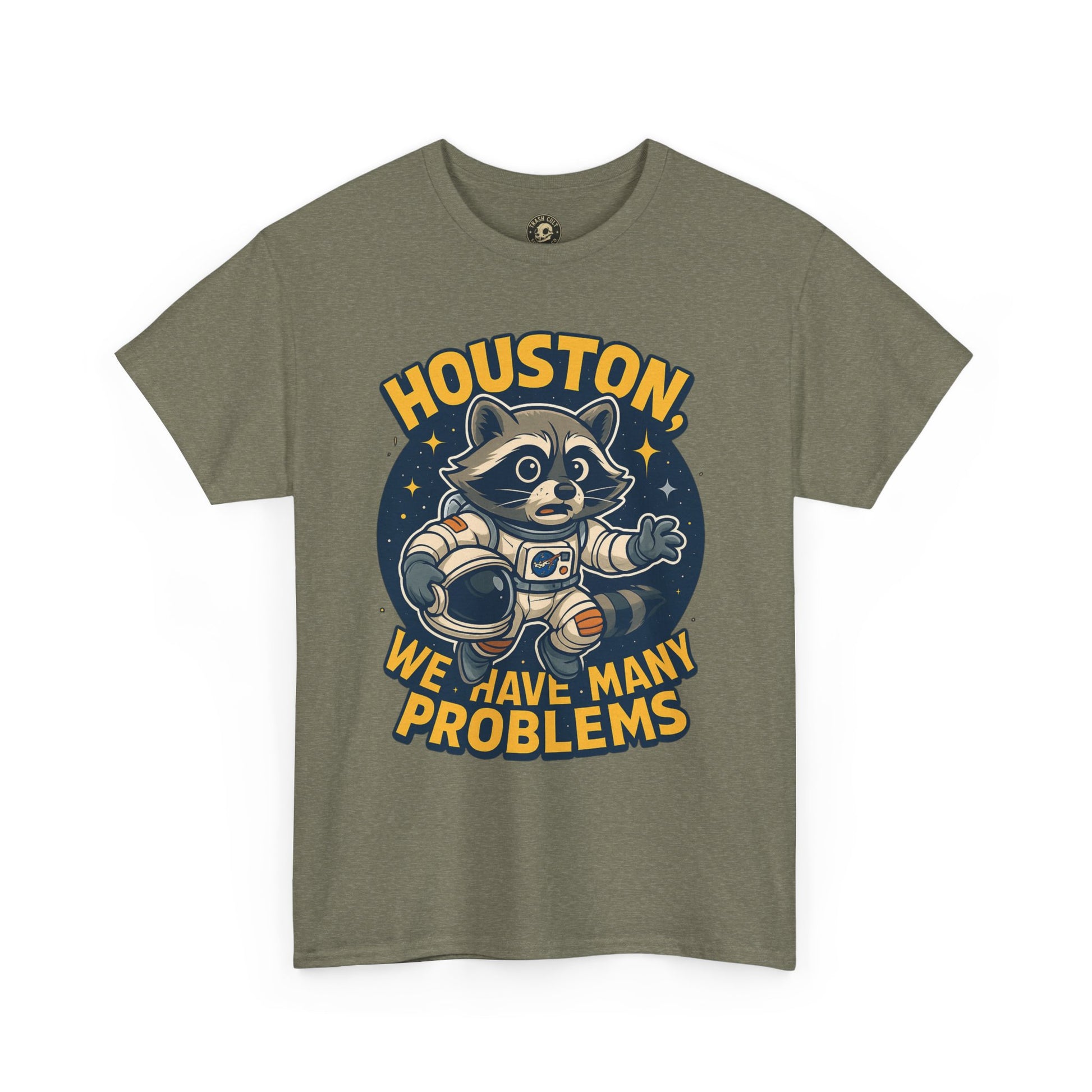 Houston We Have Many Problems T-Shirt, Unisex Graphic Tee, Space-Themed Apparel, Funny Gift for Astronaut Lovers, Casual Wear, Nerdy T-Shirt