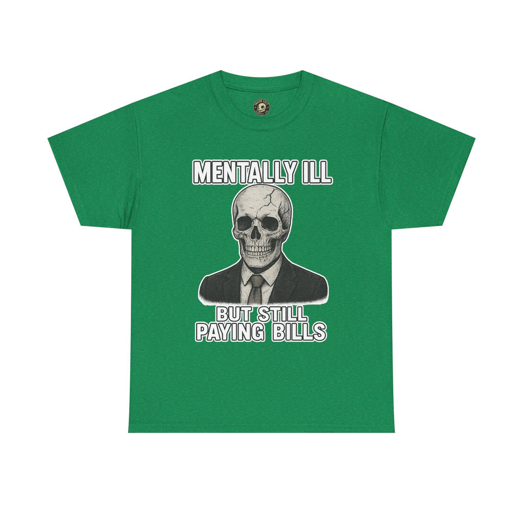 Mental Health Awareness Tee, Unisex Skull Shirt, Funny Graphic Tee, Quirky Casual Wear, Gifts for Friends, Halloween Apparel
