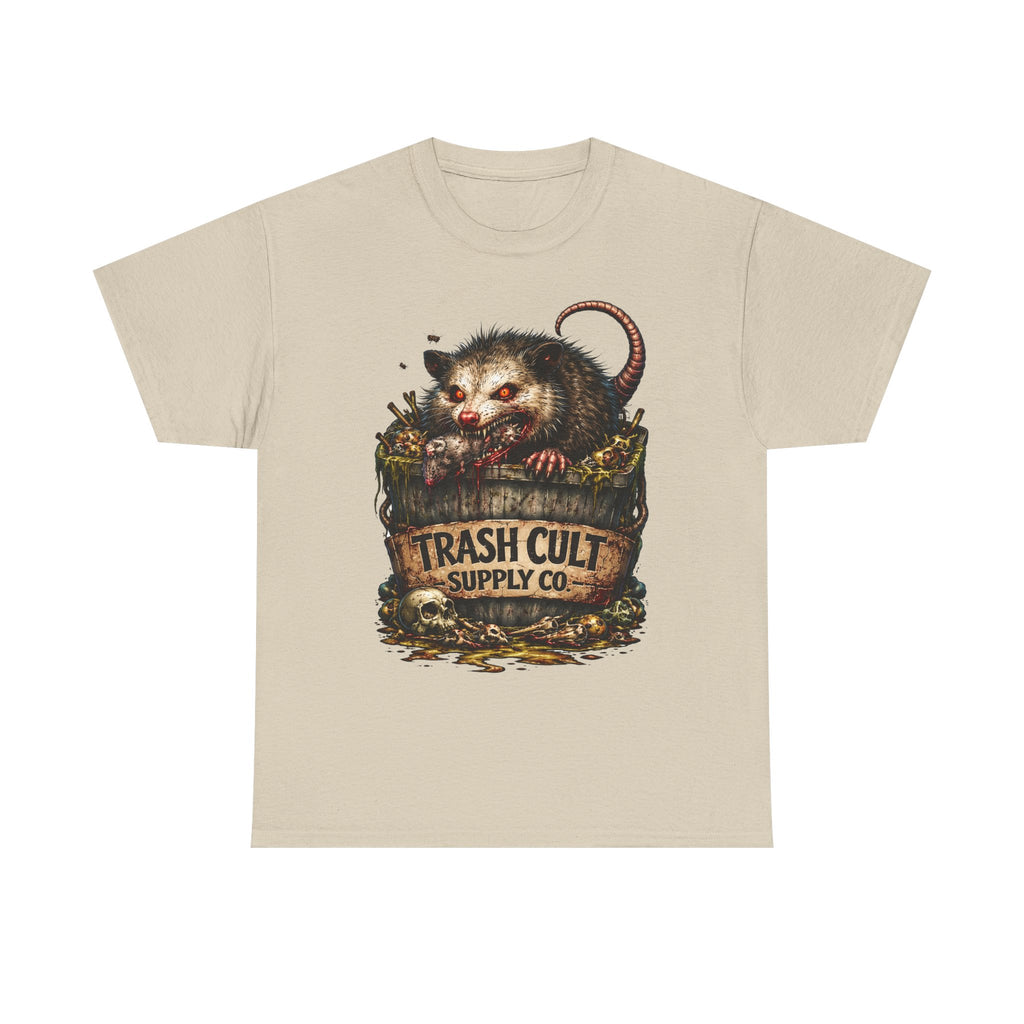 Opossum Trash Cult Tee — Vintage Grunge Wildlife Graphic T-Shirt
