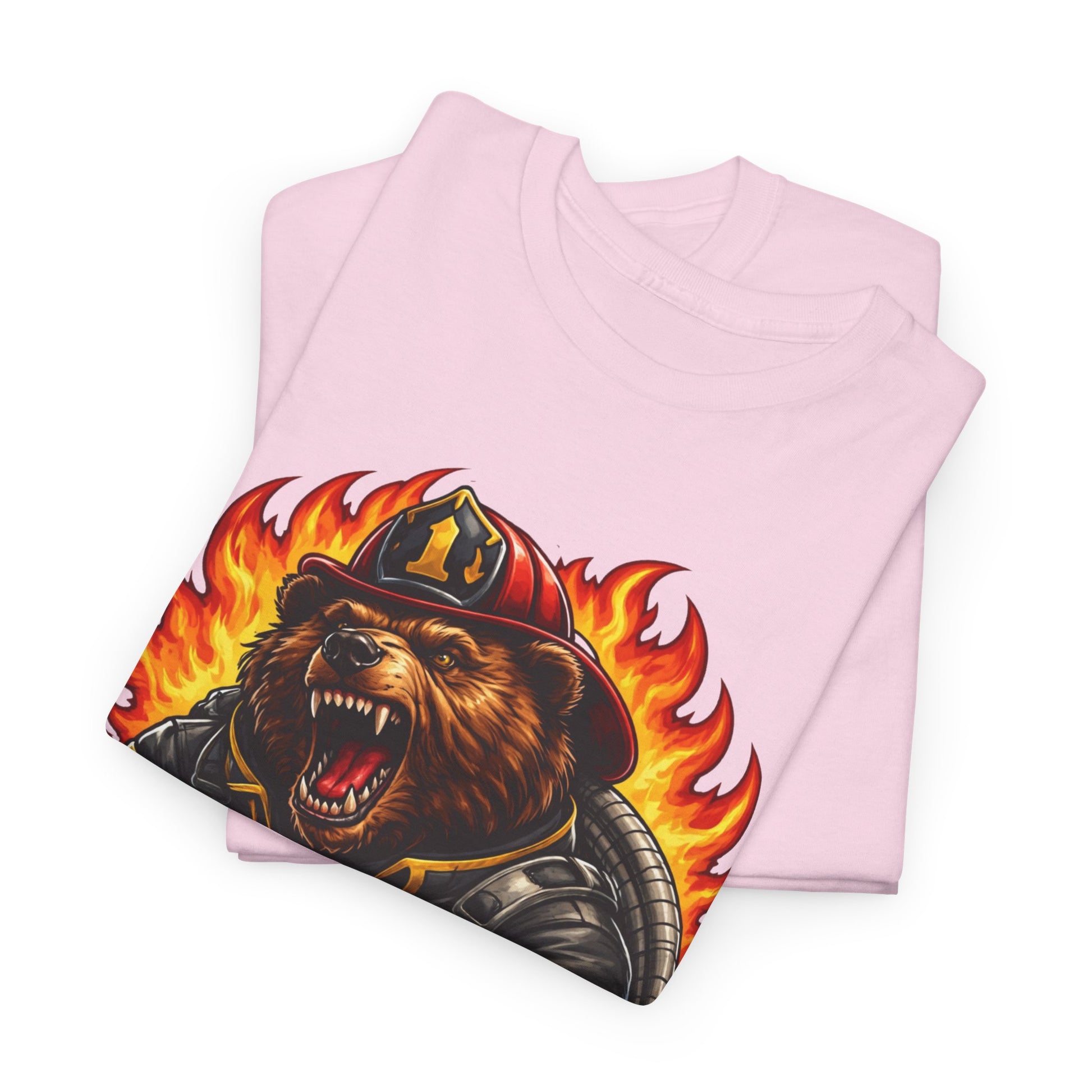 Firefighter Bear T-Shirt – Brave Fireman Graphic Tee