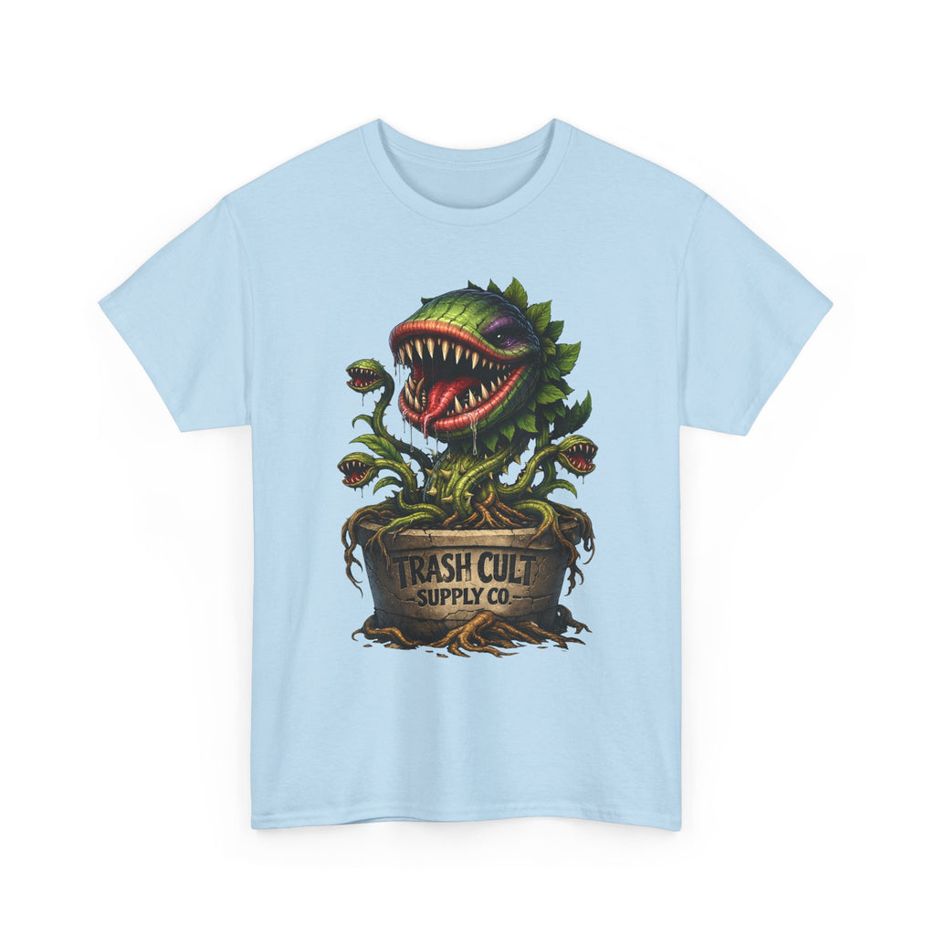 Carnivorous Plant Graphic Tee — "Trash Cult Supply Co." Potted Monster Shirt