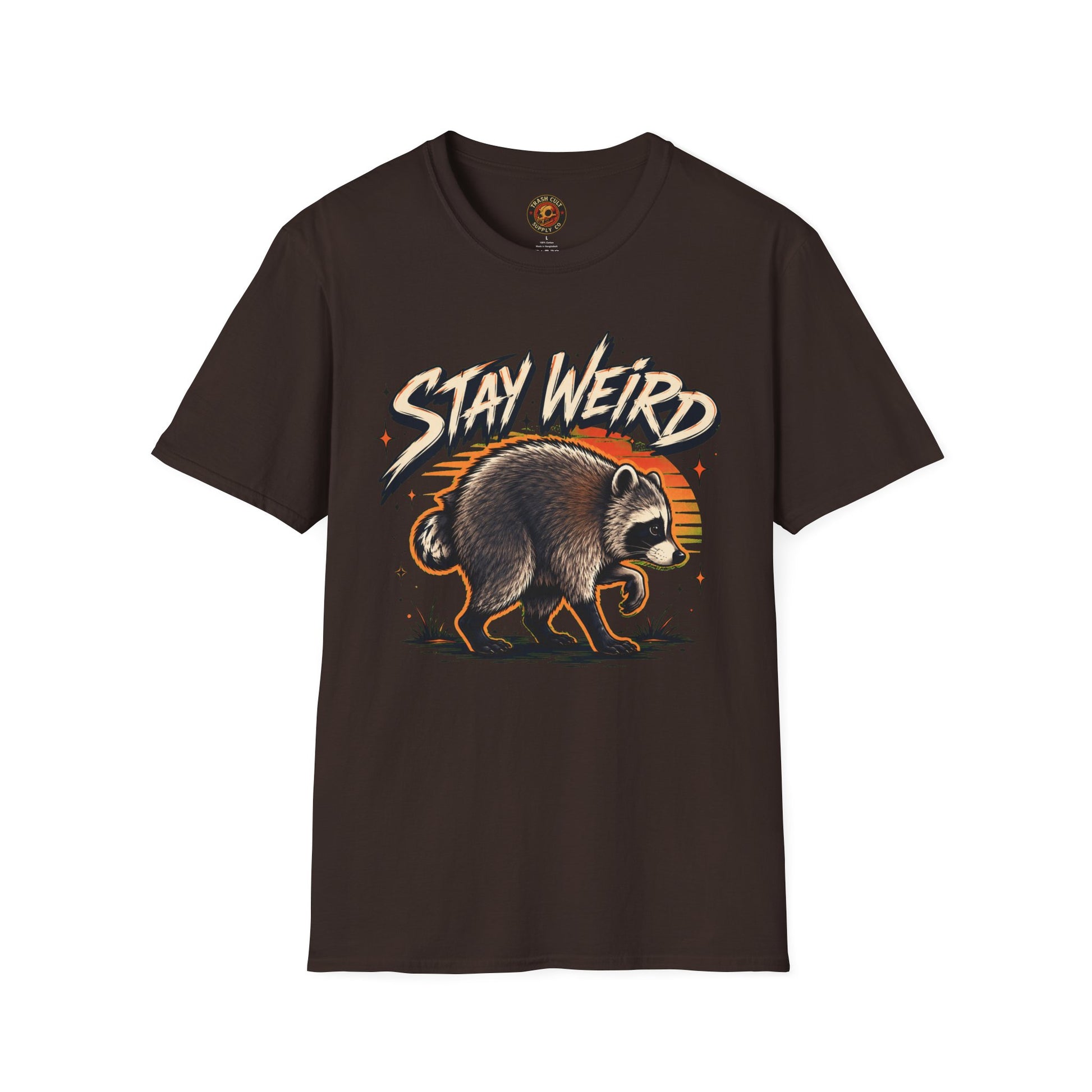 Stay Weird Raccoon Jimothy T-Shirt — Vintage Graphic Tee