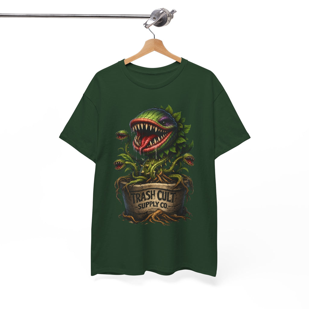 Carnivorous Plant Graphic Tee — "Trash Cult Supply Co." Potted Monster Shirt