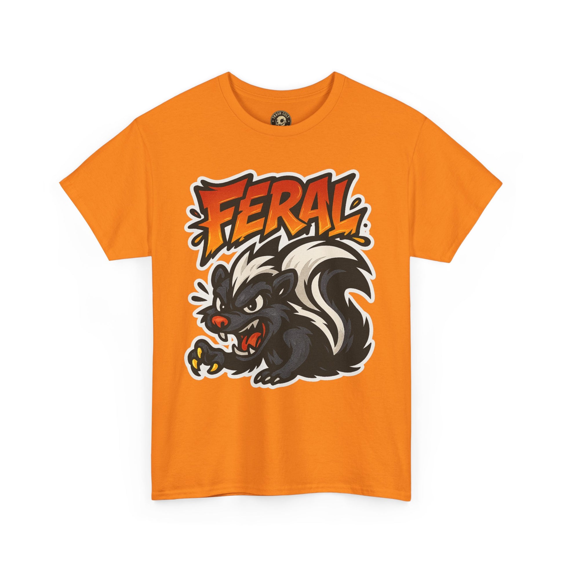 Feral  Skunk Graphic Tee, Cool T-Shirt, Streetwear Style, Unique Gift, Animal Lover Apparel, Fun Casual Wear