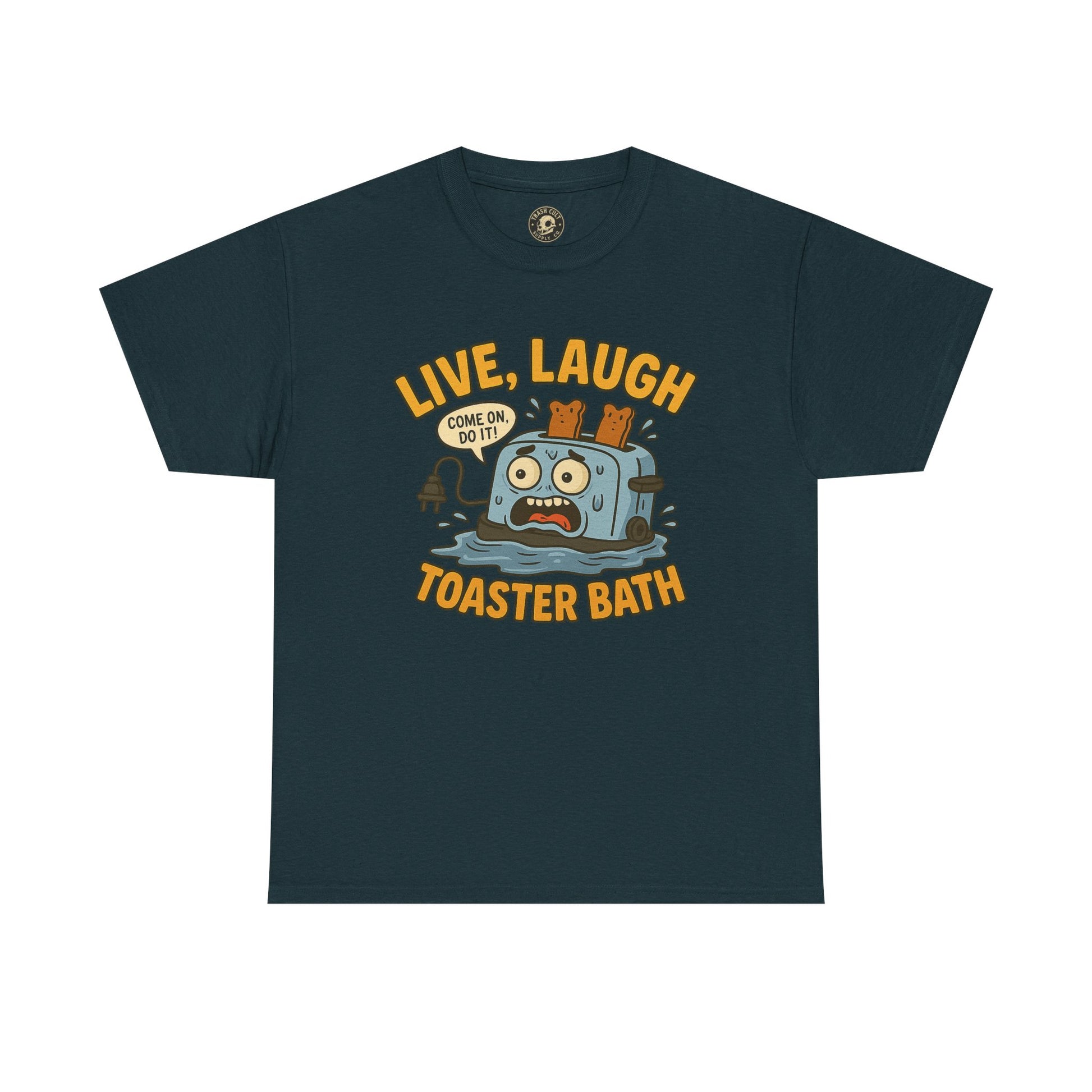 Funny Toaster Bath Tee, Humorous Unisex Shirt, Gift for Friends, Lightweight Cotton Tee, Birthday Party Outfit