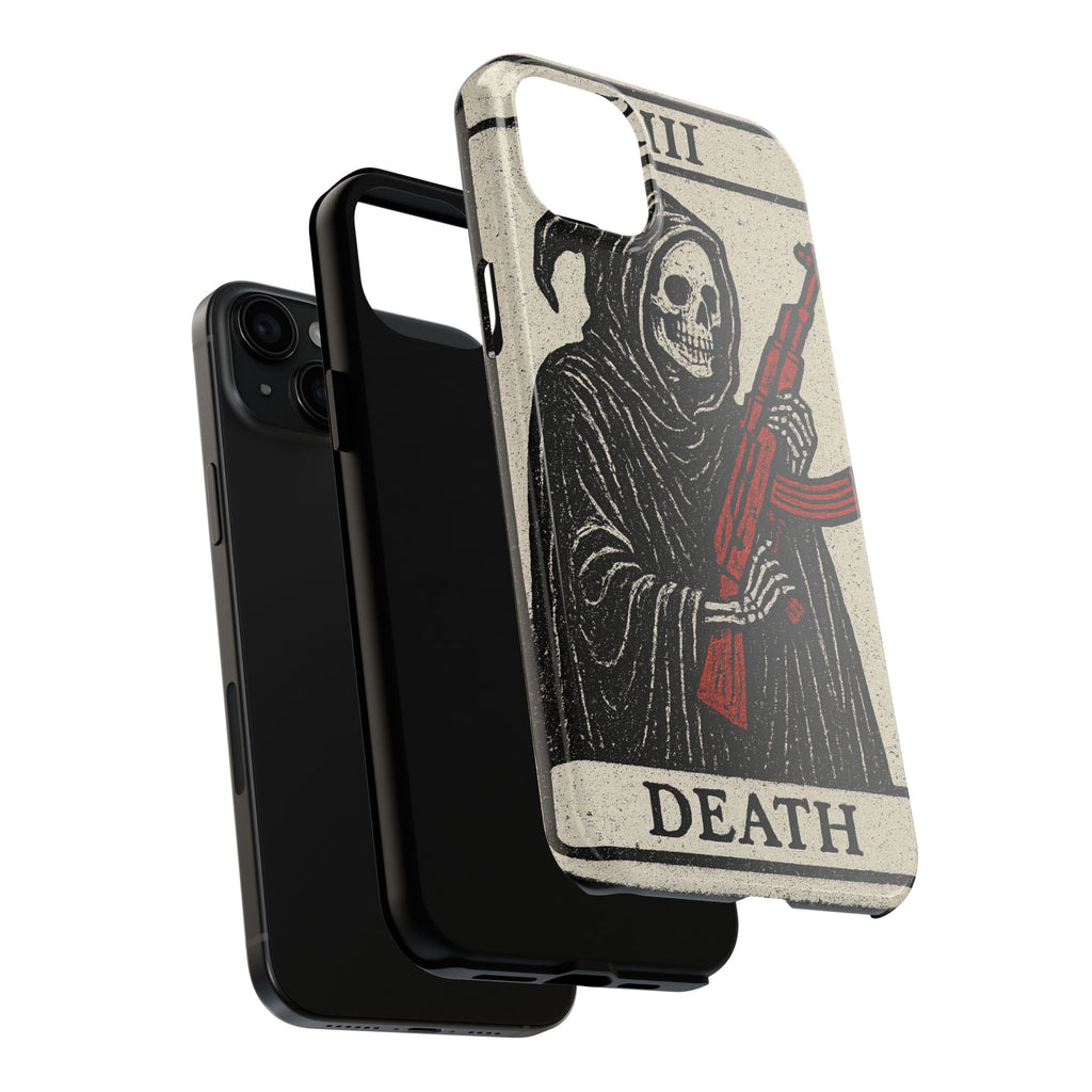 Grim Reaper Phone Case, Tough Phone Case for Gamers, Unique Smartphone Accessories, Halloween Decor, Death-Inspired Gift