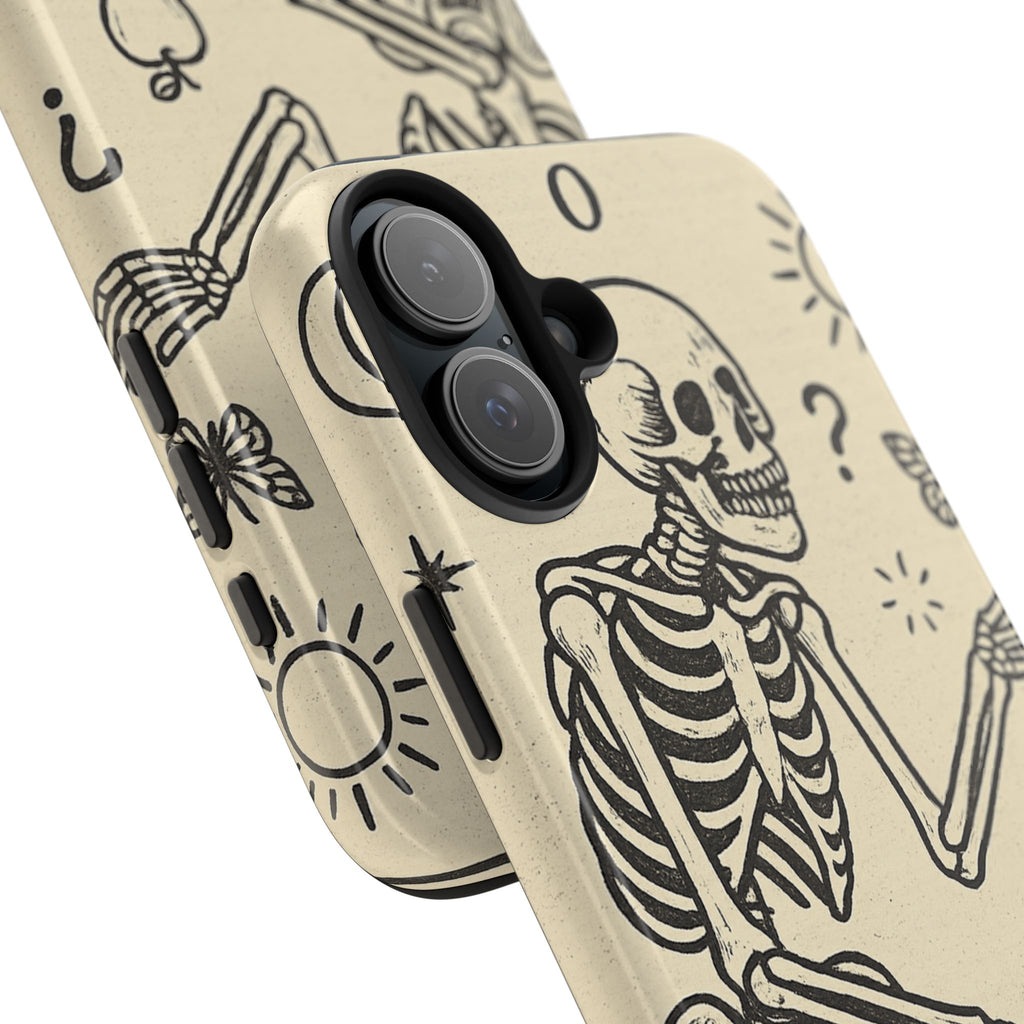 Skeleton ADHD Phone Cases, Unique Phone Cover, Funny ADHD Gift, Quirky Skeleton Design, Cool Accessories for Everyone