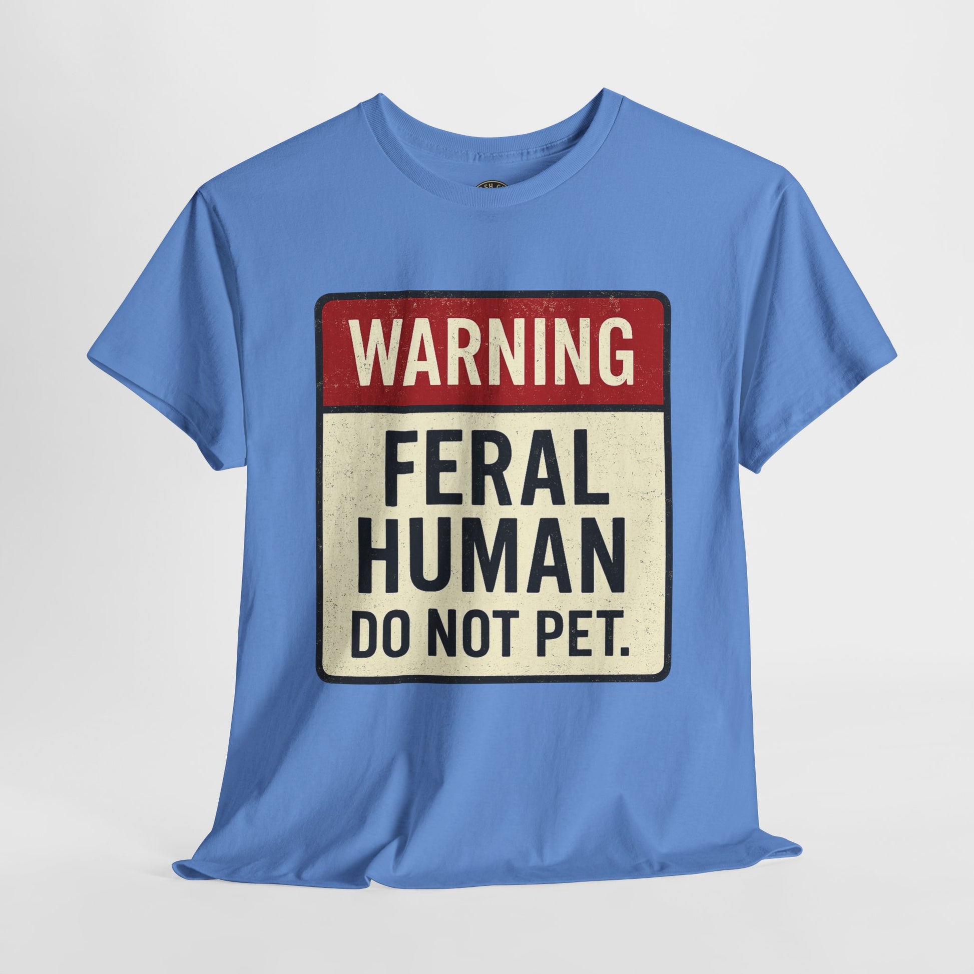 Warning Feral Human Tee: Unisex Humorous Cotton Shirt, Gift for Animal Lovers, Funny Tee, Unique Statement Apparel, Casual Wear, [...]
