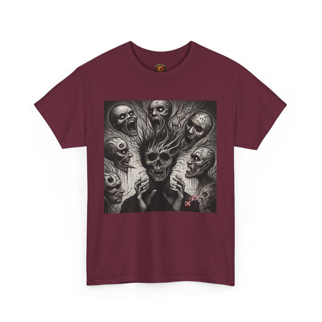 Xian Allen x Trash Cult Shirt – “Voices in the Void” | Horror Skull Scream T-Shirt