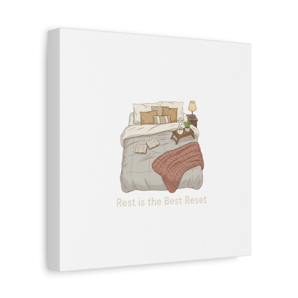 Rest is the Best Reset Canvas | sleepy humor, restful vibes