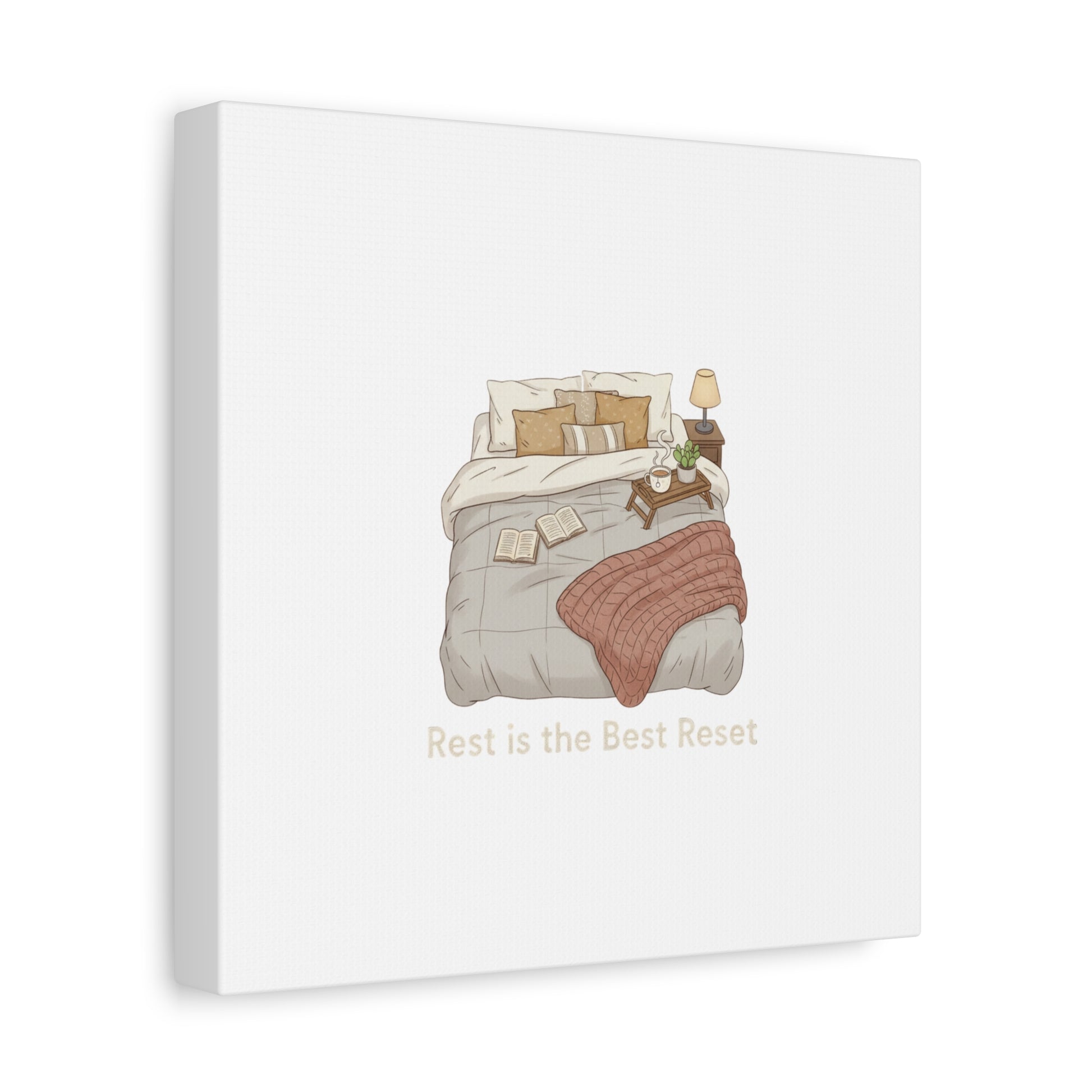Rest is the Best Reset Canvas | sleepy humor, restful vibes
