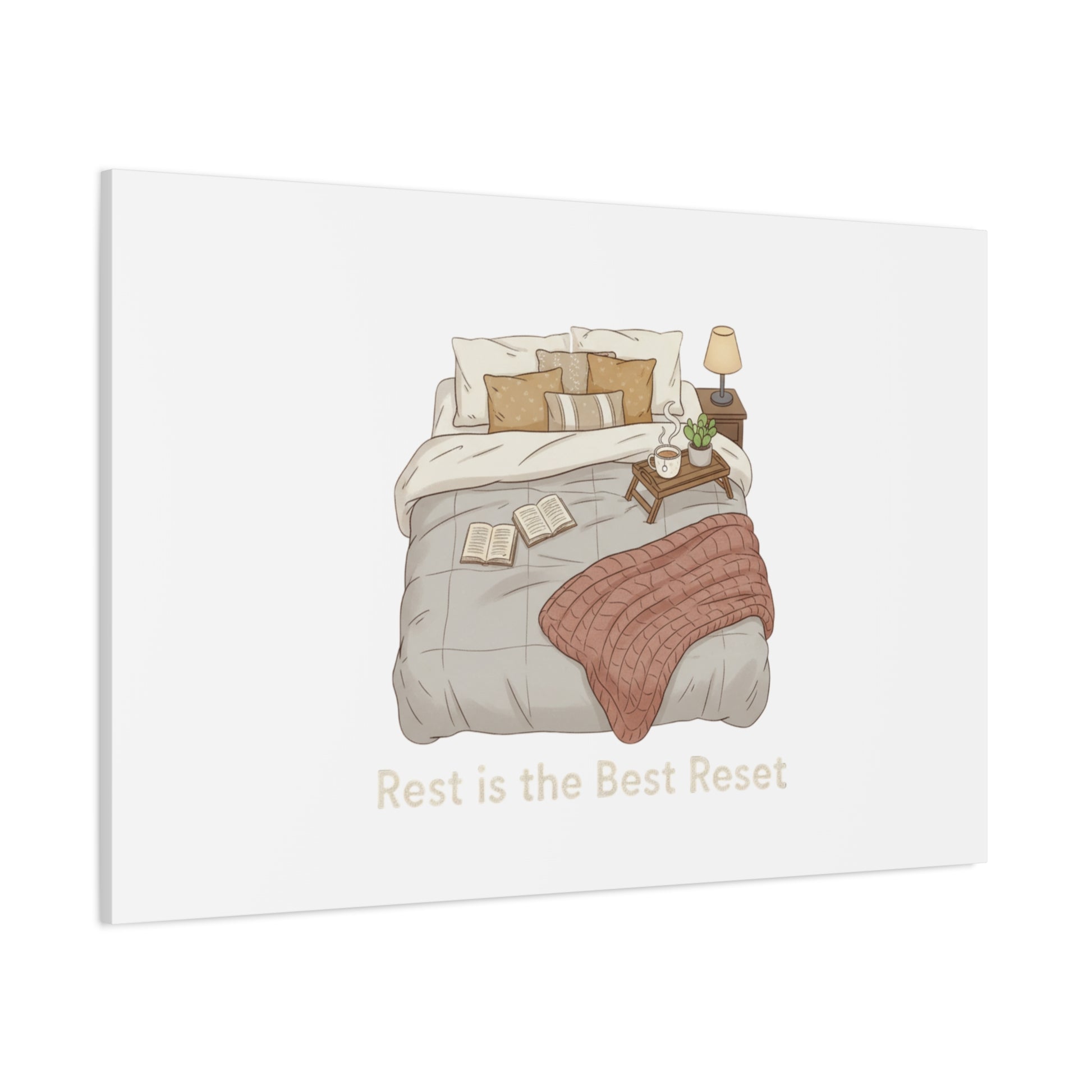 Rest is the Best Reset Canvas | sleepy humor, restful vibes