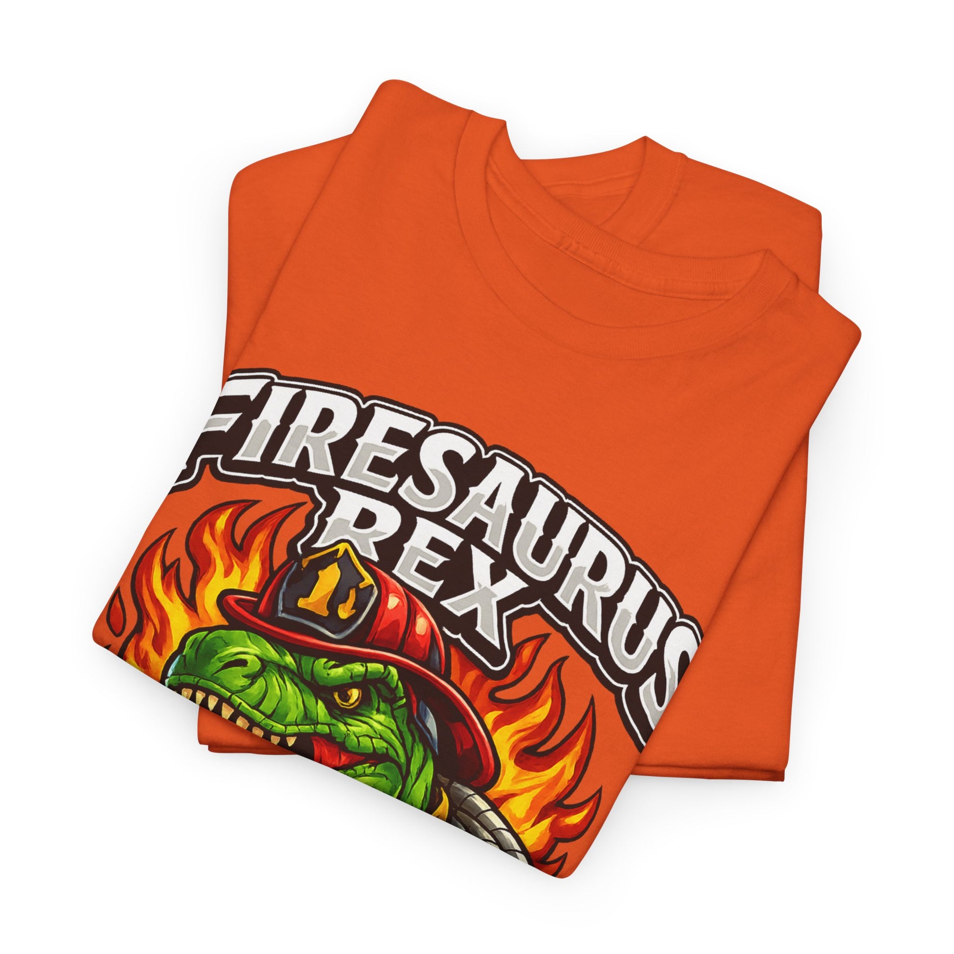 Firesaurus Rex T-Shirt — Funny Firefighter Dinosaur Tee